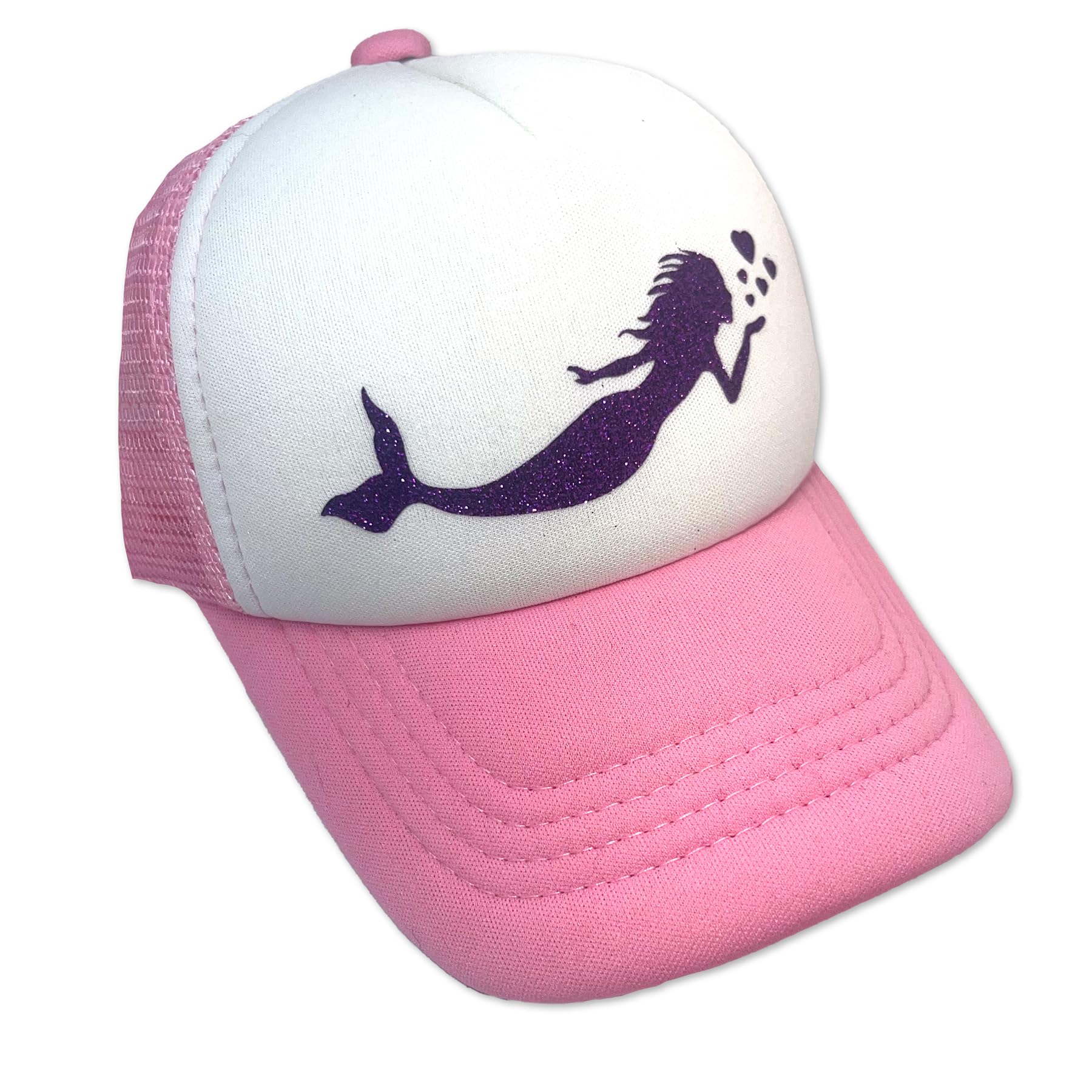 Purple Glitter Snapback Hat for Babies - Summer Beach & Outdoor Play