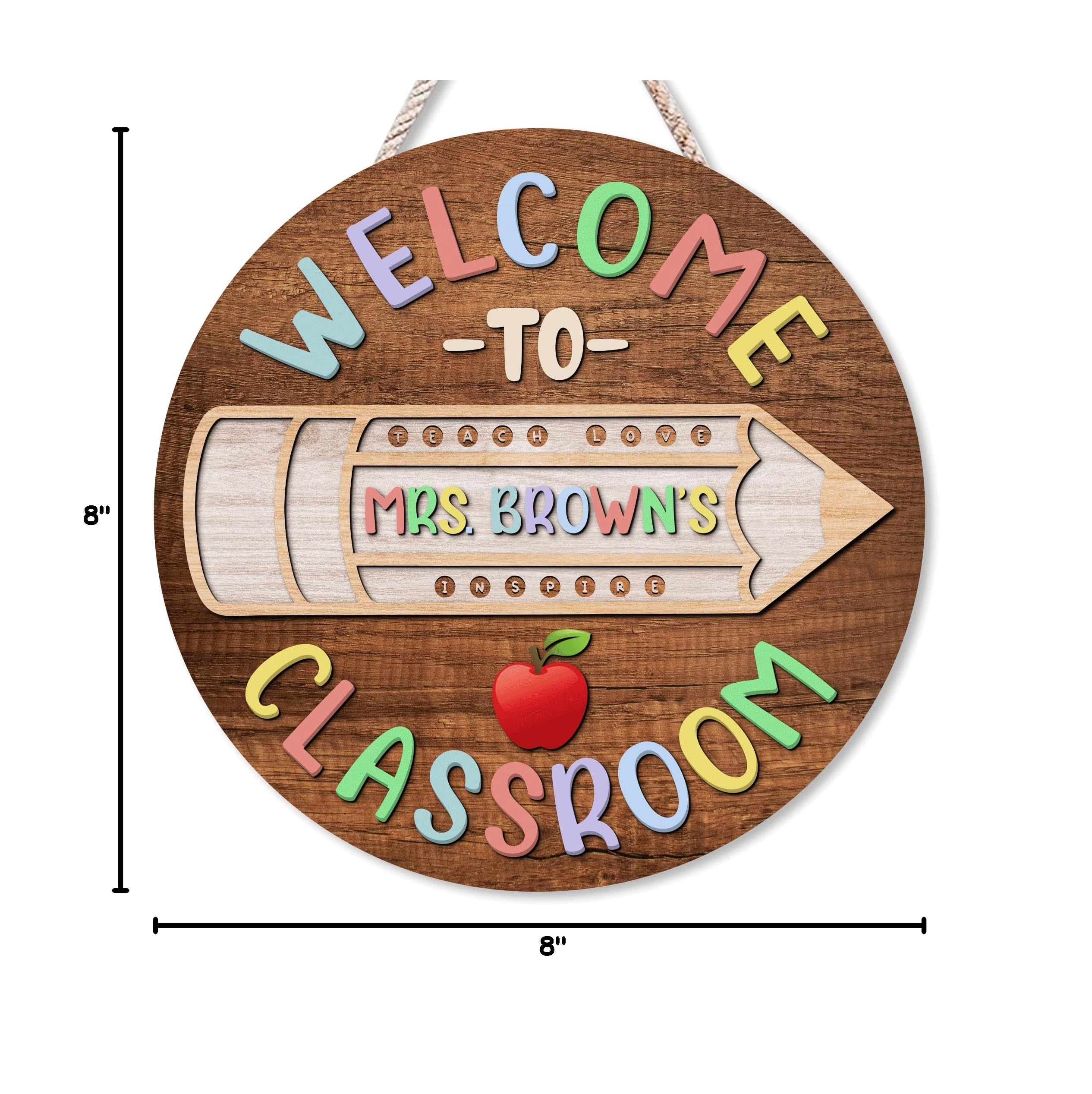 Personalized Teacher Door Signs - Custom Classroom Decor for Back to School
