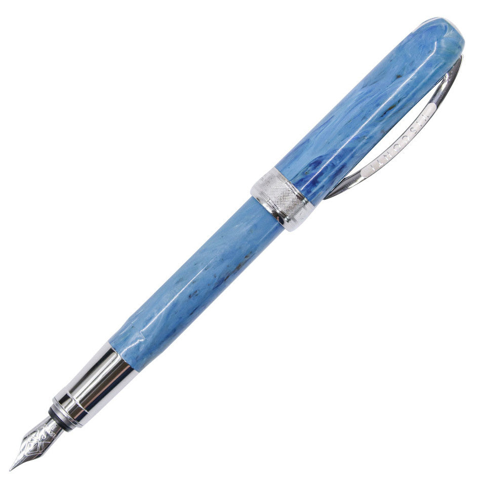 Premium Visconti Rembrandt Fountain Pen in Exclusive Blue - Luxury Writing Instrument for Professionals & Collectors - Perfect for Signing Documents, Journaling & Gift Giving