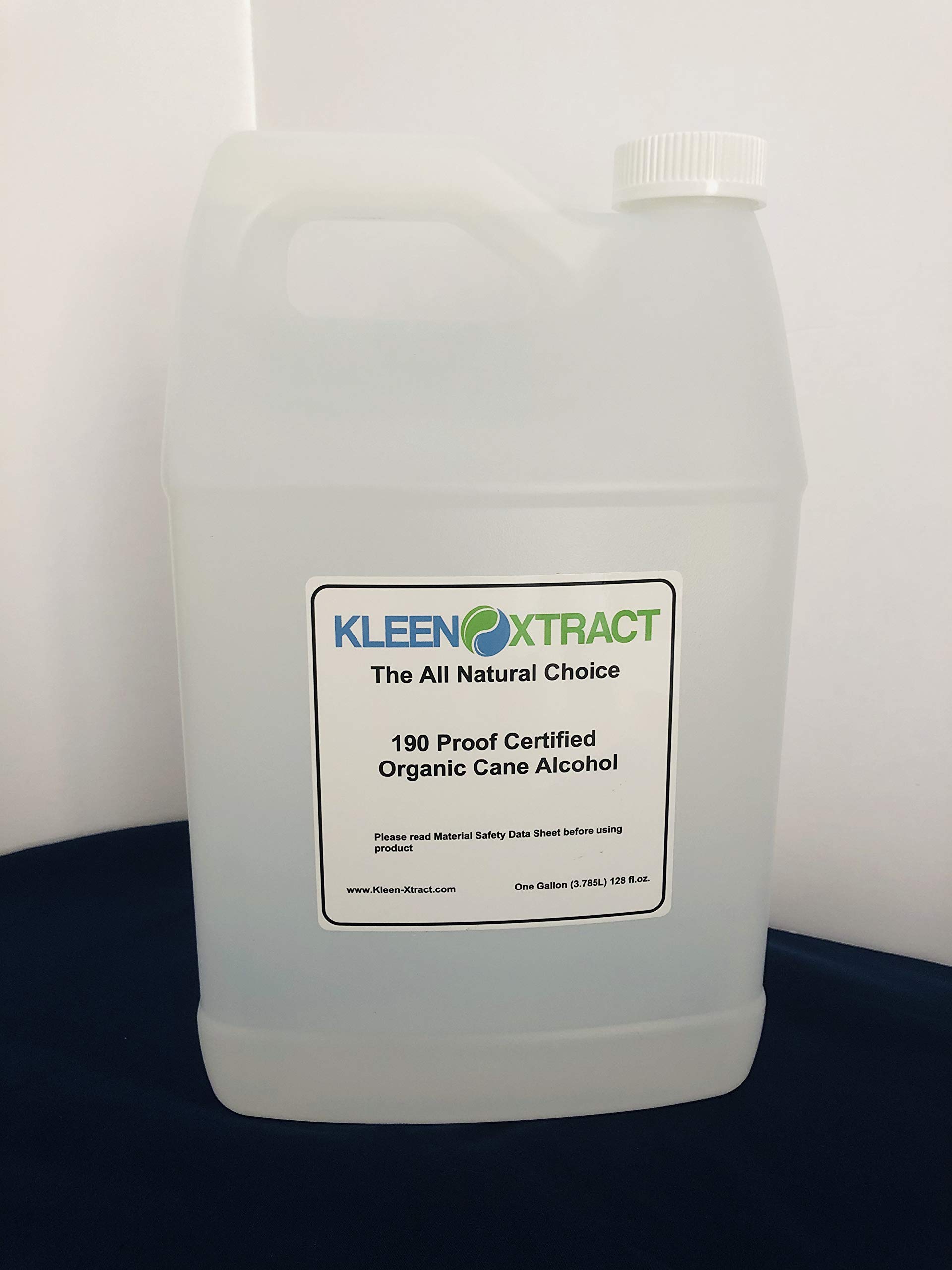 190 Proof Pure Sugarcane Alcohol - 1 Gallon (128 oz) for Distilling, Extracts & Cleaning | High Purity Ethanol for DIY Projects, Herbal Tinctures & Sanitizing