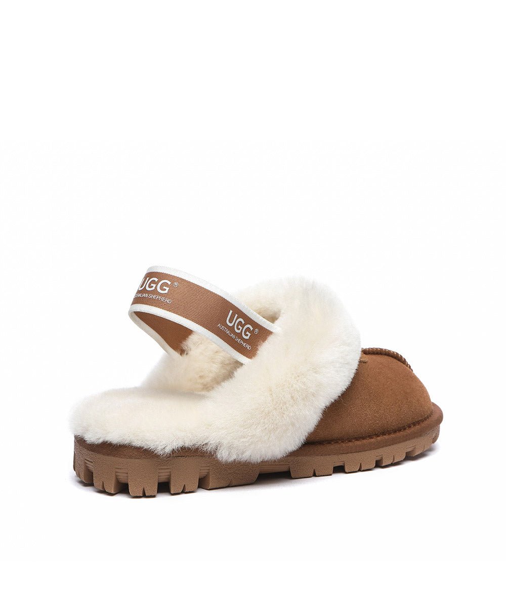 Women's UGG Banded Scuff Slippers - Cozy Indoor/Outdoor House Shoes for Winter Comfort - Perfect for Lounging at Home, Running Errands & Travel