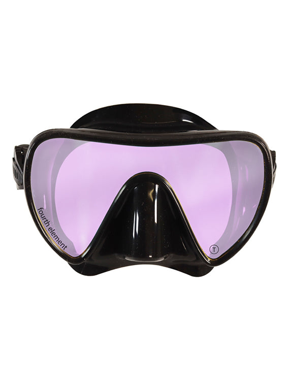 Fourth Element Scout Mask - Black Snorkeling & Scuba Diving Face Mask for Adults - Comfortable Anti-Fog Swim Mask for Ocean, Pool & Water Sports