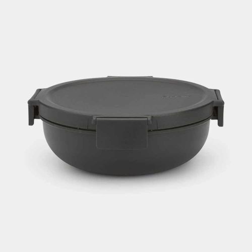 1.3L Dark Grey Make & Take Salad Bowl - Perfect for Meal Prep, Office Lunches & Picnics