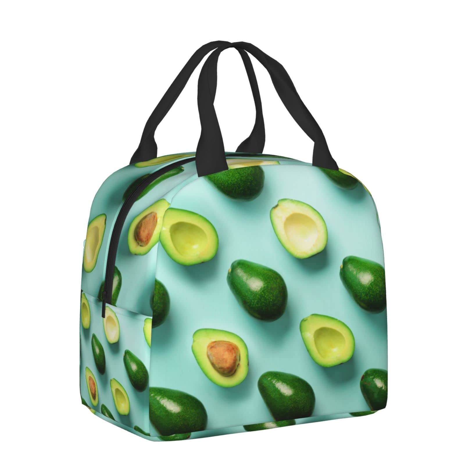 Insulated Avocado Lunch Box - Reusable Eco-Friendly Lunch Bag for Women & Men, Perfect for Office, Camping, Hiking, Picnic, Beach & Travel - Keep Food Fresh On The Go