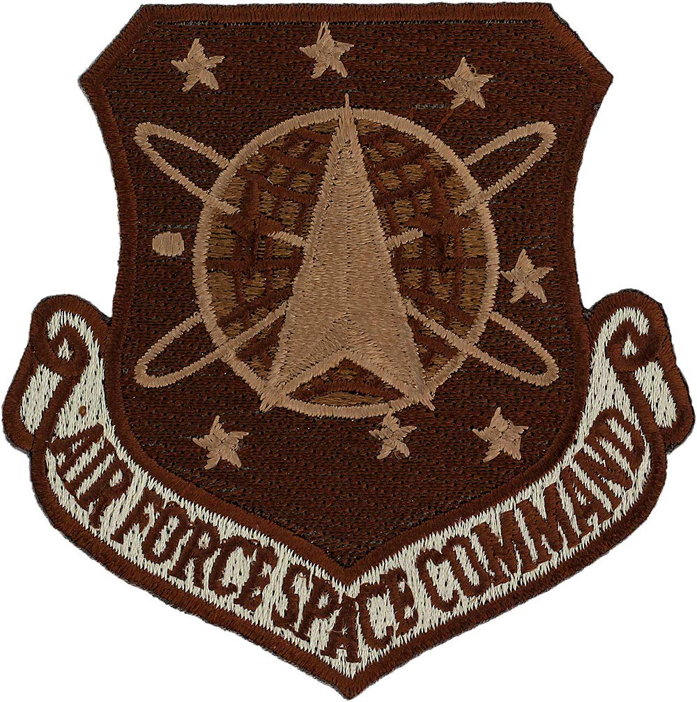 USAF Air Force Space Command Patch - Desert Camo Military Embroidered Badge for Uniforms, Jackets & Caps | Collectible Military Insignia for Veterans & Enthusiasts