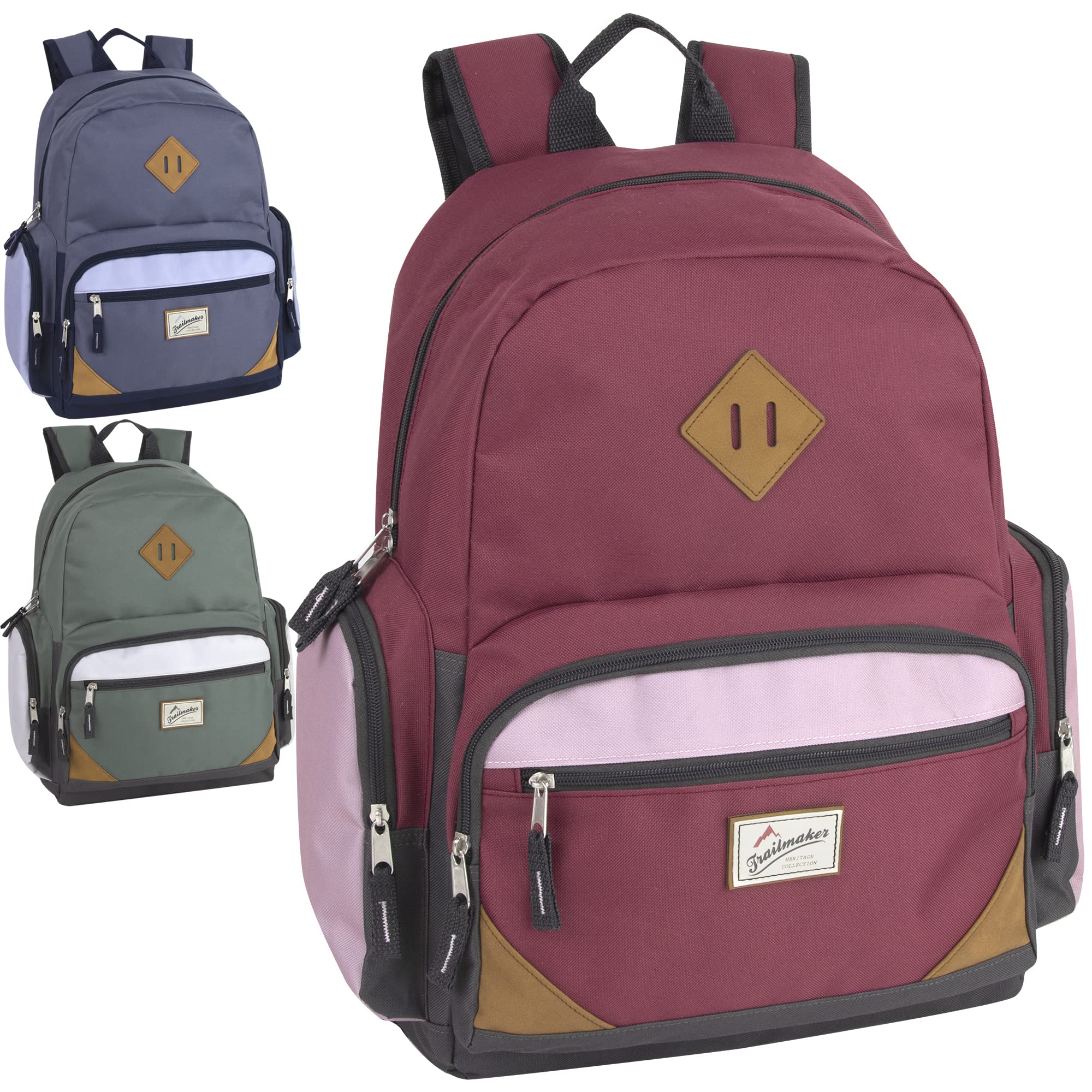 24 Pack Bulk Laptop Backpacks for Travel & Business - Durable Multipocket Backpacks for Adults - Perfect for Commuting, Homeless Shelters & Nonprofit Donations - Wholesale Bulk Order