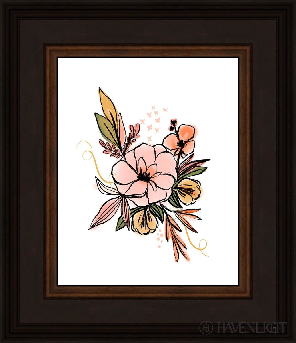 Flowers 1 By Rhonna Farrer - Beautiful Floral Art Print for Home Decor, Wall Art & Gift Ideas - Perfect for Living Room, Bedroom & Office Decorations