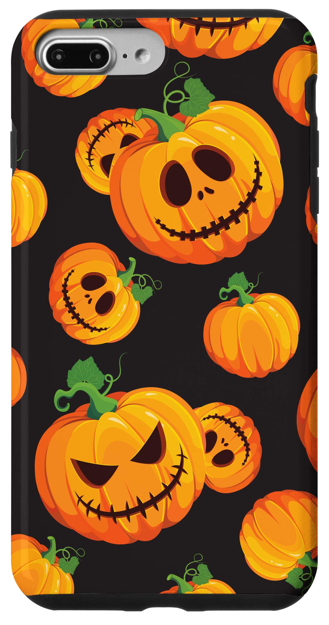 Funny Cute Pumpkin iPhone 7 Plus/8 Plus Case - Halloween 2022 Phone Cover for iPhone 7 Plus & 8 Plus - Perfect for Halloween Parties, Trick or Treating & Spooky Season Decorations