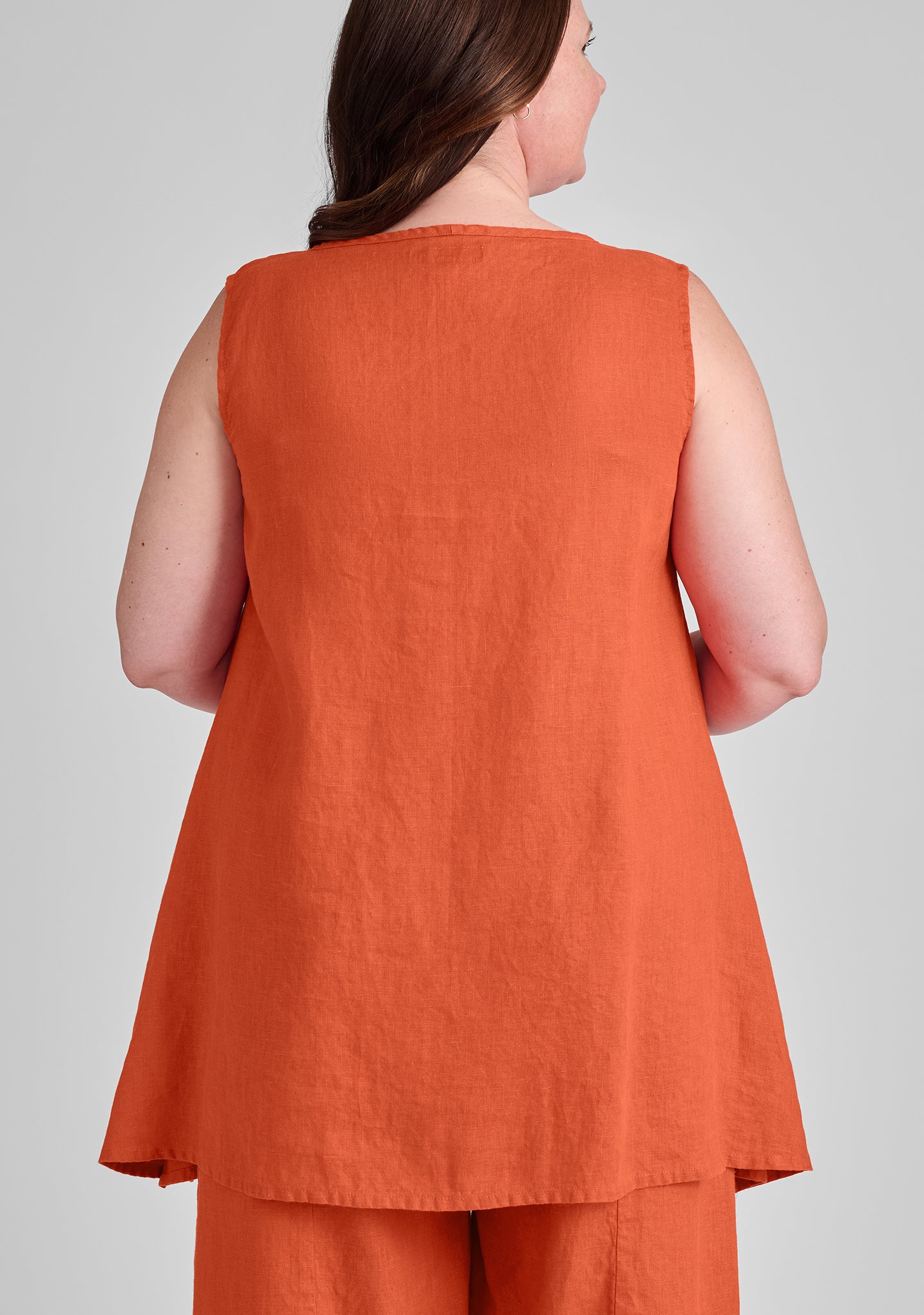 Stylish Linen Tank Tunic Top for Women - Breathable Summer Blouse, Boho Chic Casual Wear - Perfect for Beach Outings, Vacation Dressing & Everyday Comfort