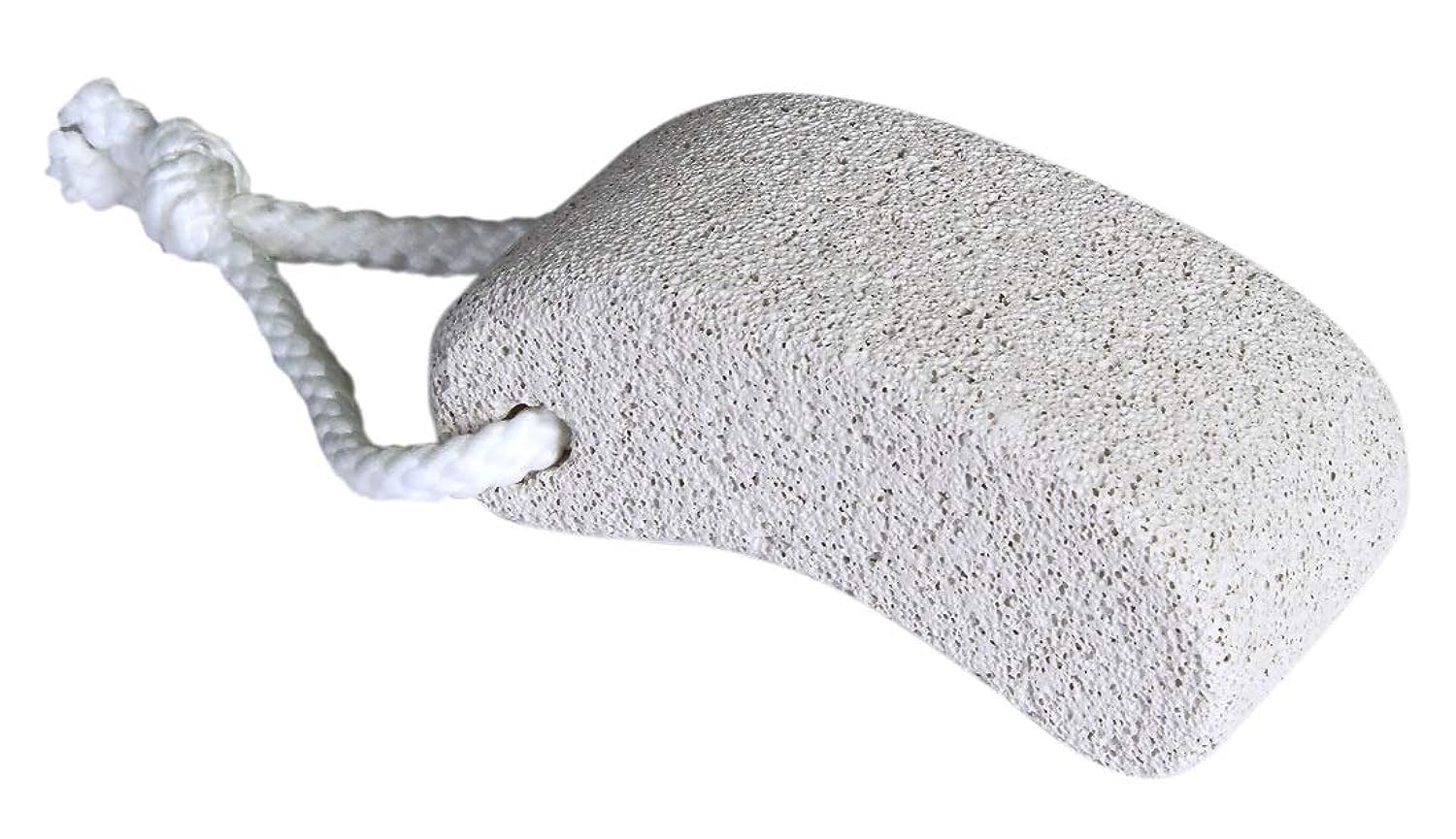 Bare Essentials Natural Pumice Stone for Feet - Exfoliating Callus Remover & Dead Skin Scrubber - Perfect for Pedicures, Dry Cracked Heels, and Smooth Soft Feet at Home or Spa