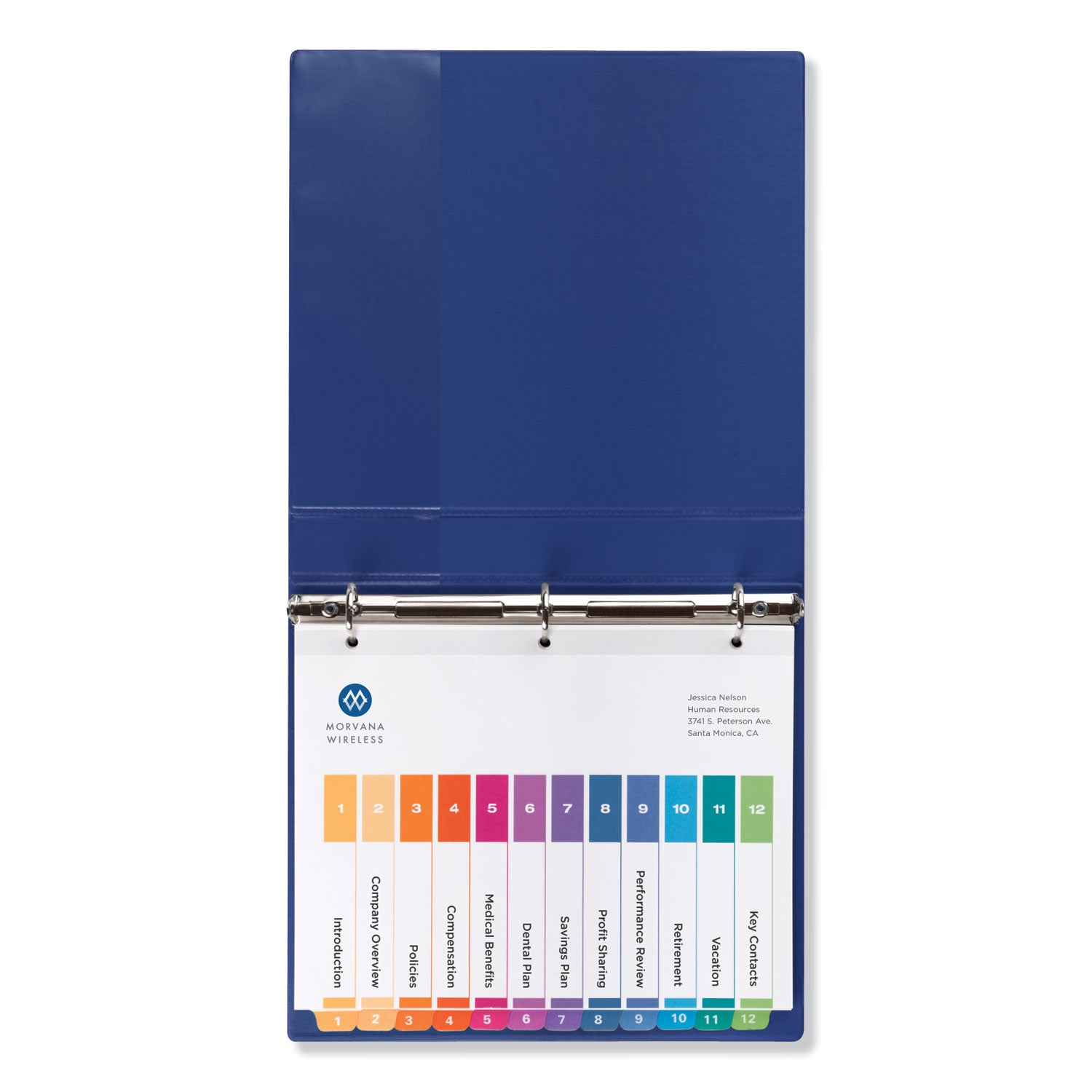 Avery Customizable TOC Ready Index Multicolor Tab Dividers - 12 Tabs (1-12), 11