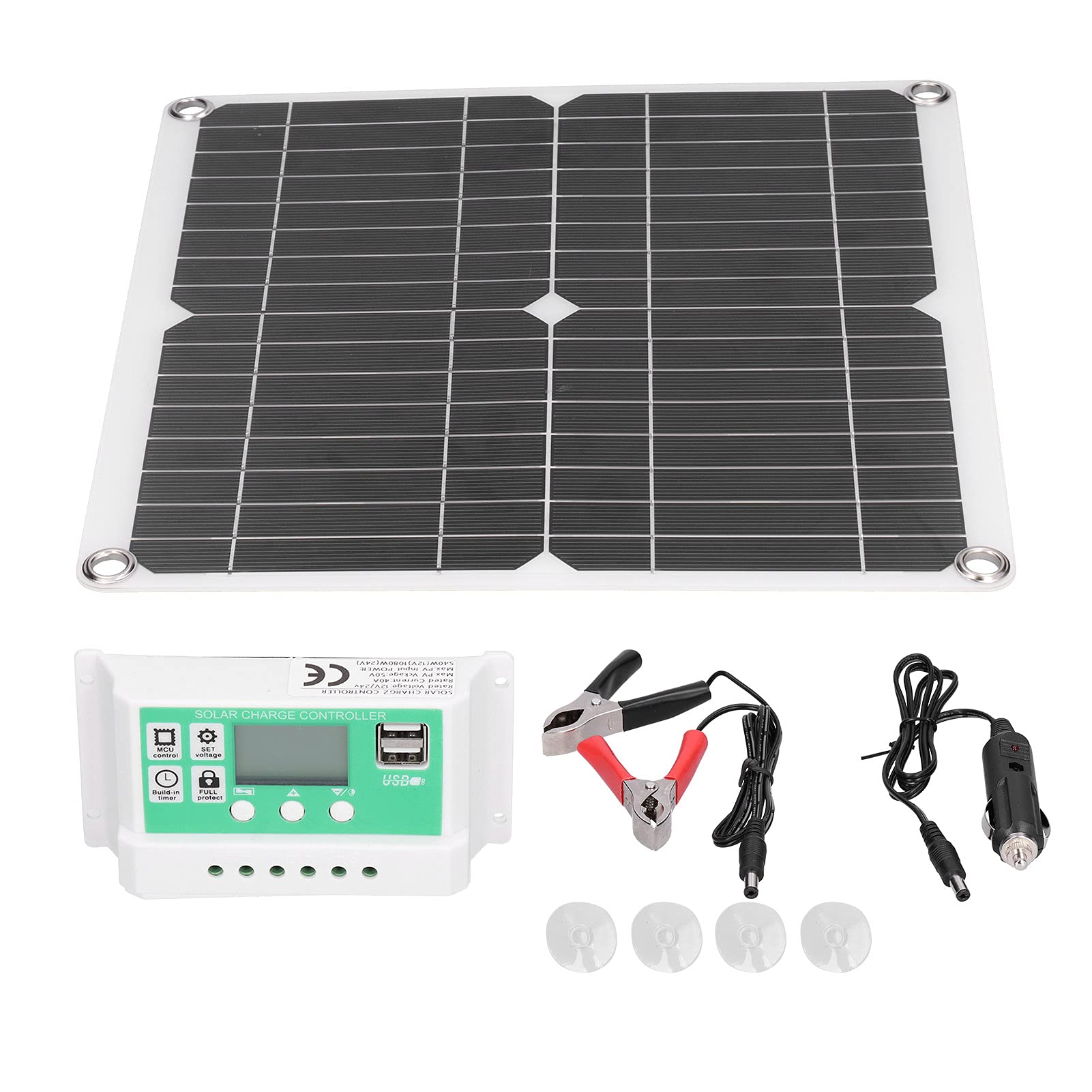 Durable Monocrystalline Solar Panel Kit - Lightweight Portable Solar Module for Outdoor Activities, Camping, Hiking, Biking & Travel | Perfect for Off-Grid Power & Emergency Charging
