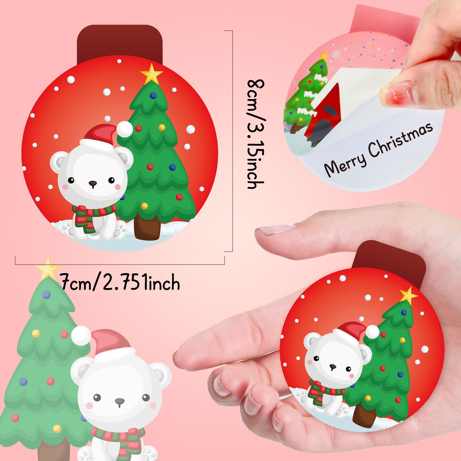 60 Pcs Christmas Mini Notepads - Small Holiday Pocket Notepads with Snowball, Snowman & Santa Designs - Perfect for Xmas Party Favors, Kids Goodie Bags, Stocking Stuffers & Office Gift Exchanges