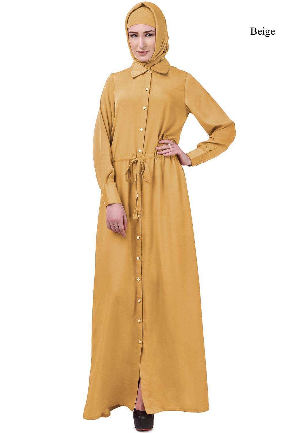 Elegant Ayaat Abaya - Modest Muslim Dress for Women - Perfect for Prayer, Eid, and Special Occasions