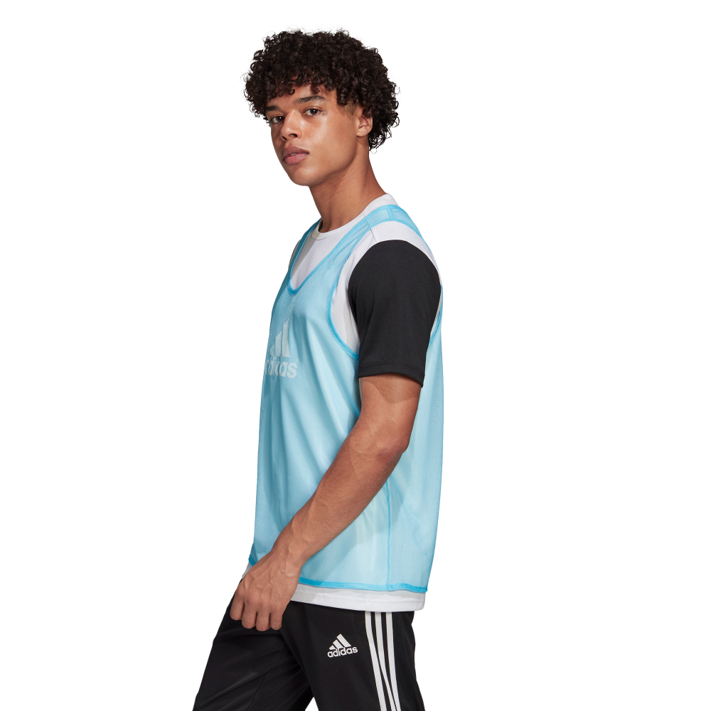 Adidas TRG 14 Training Bib - Breathable Soccer Practice Vest for Men & Women (Cyan) - Perfect for Team Sports, Gym Workouts & Outdoor Activities