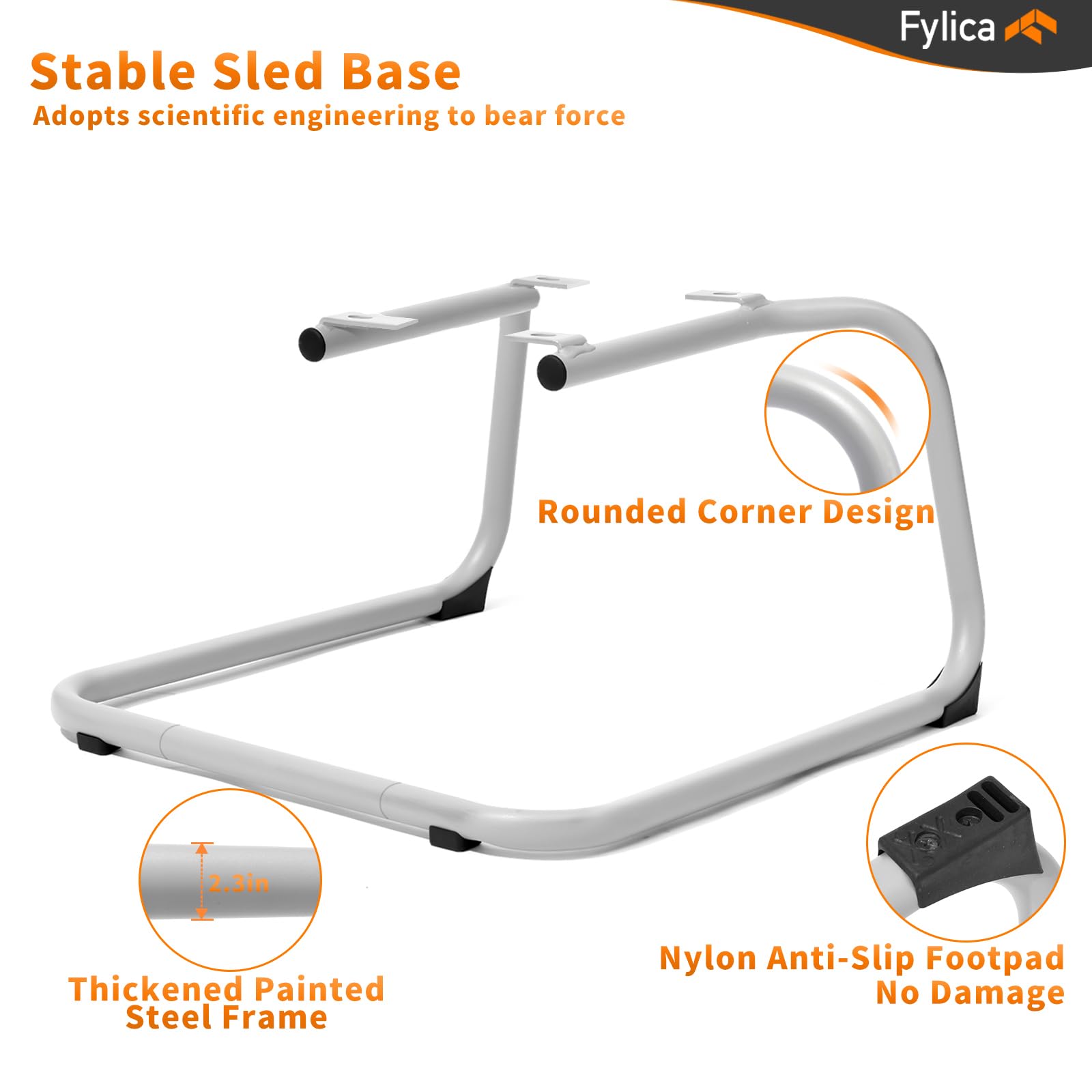 FYLICA Office Chair No Wheels - Breathable Mesh Mid Back Chair for Conference & Reception Rooms
