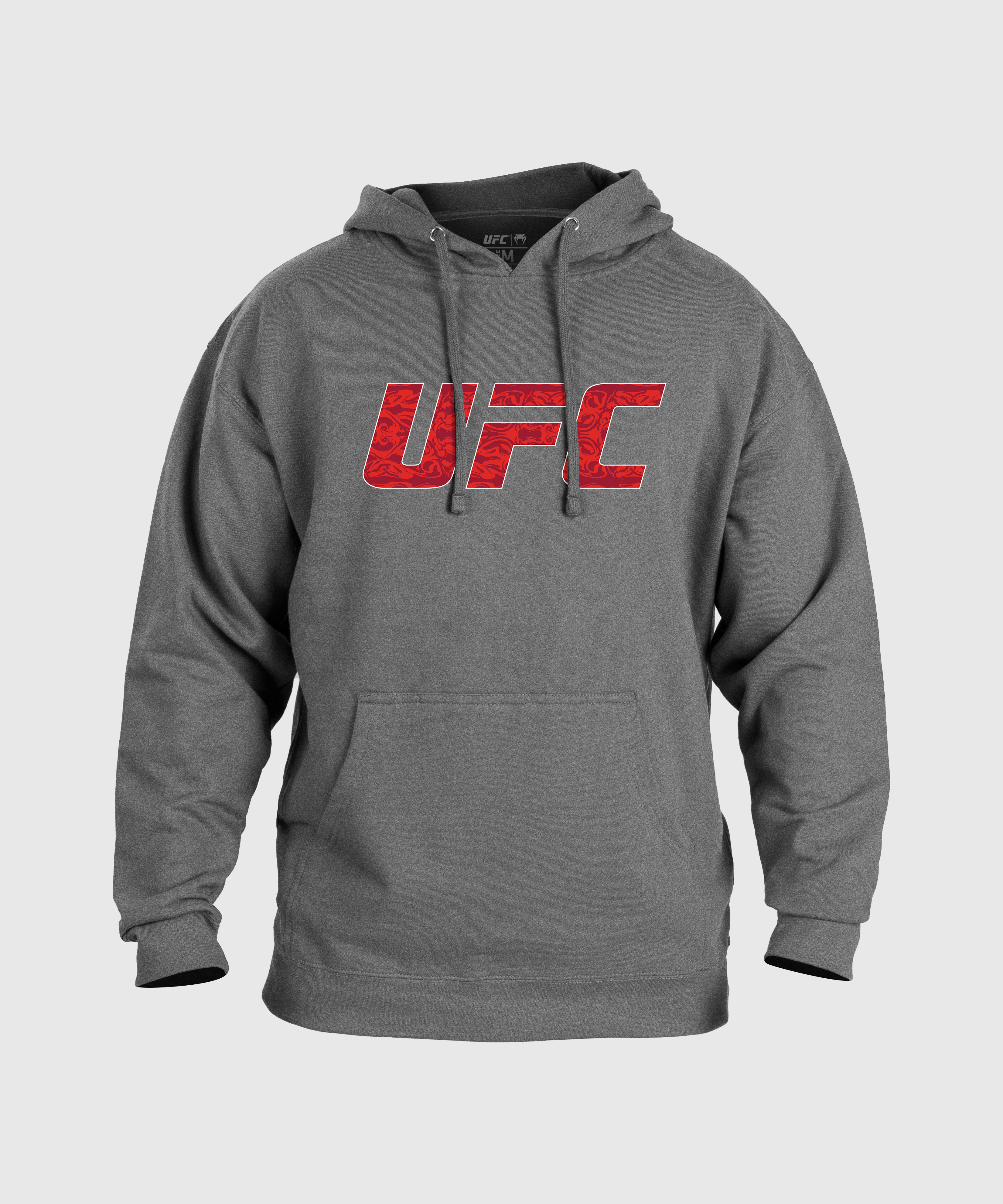 Men's UFC Unrivaled by Venum Heather Grey Merab Dvalishvili Hoodie - Official MMA Training Hooded Sweatshirt for Fight Fans & Gym Wear