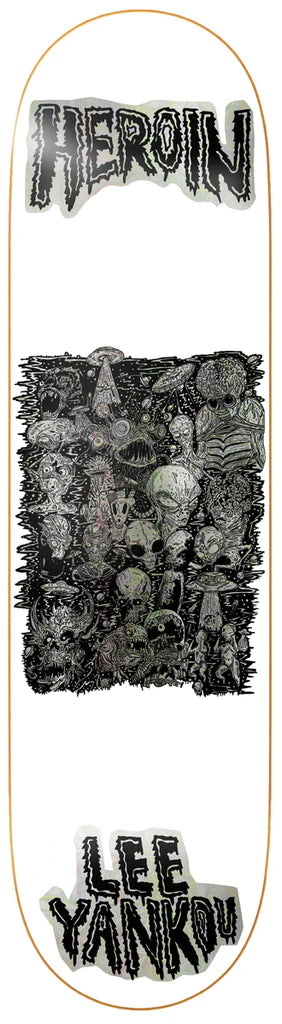 Heroin Yankou Allegory of Fear Skateboard Deck 8.25 - Premium Quality for Street Skating and Collectors