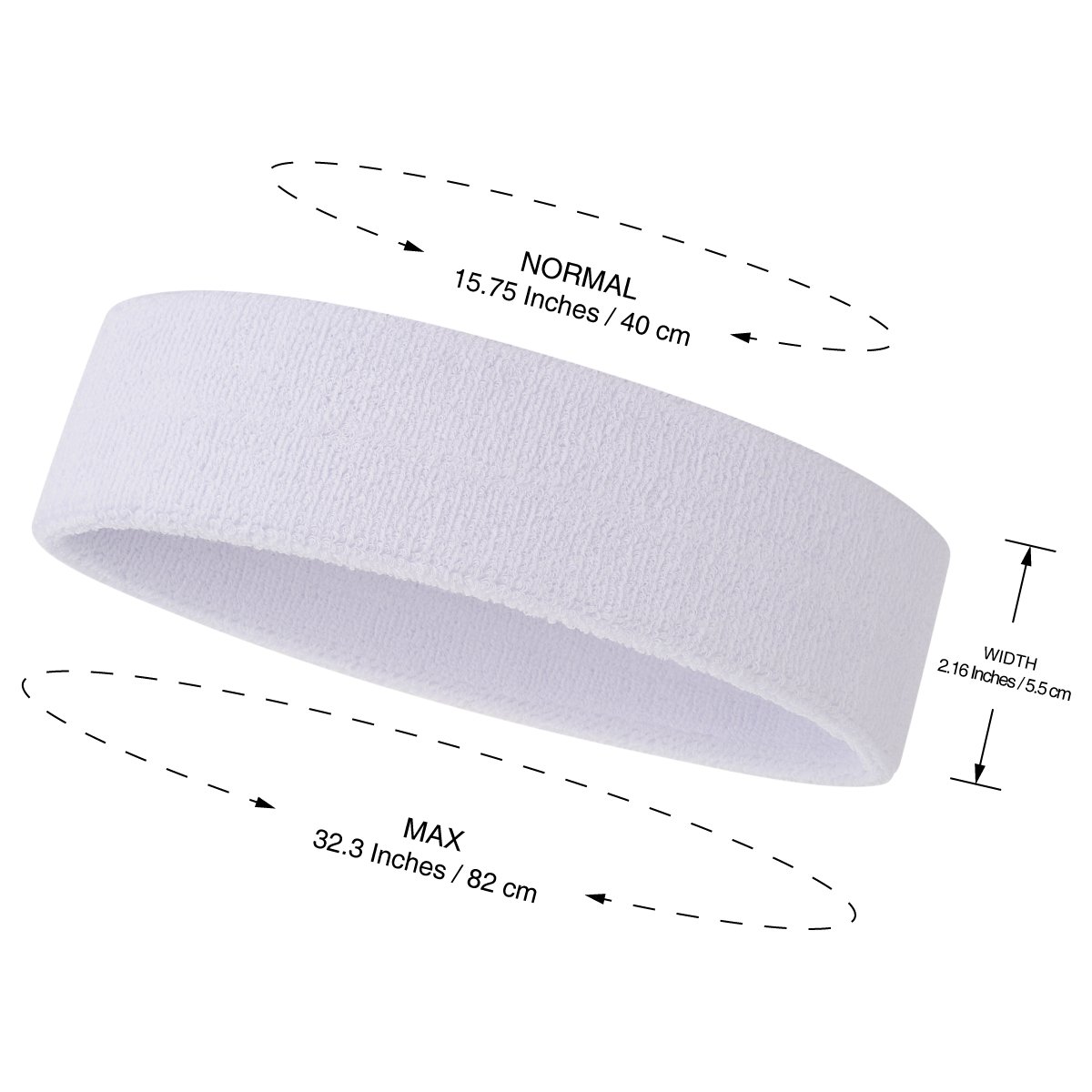 ONUPGO 3-Pack Moisture-Wicking Sports Headbands for Men & Women - Breathable Terry Cloth Sweatbands for Workout, Running, Cycling, Basketball, Tennis & Yoga - Stay Dry During Intense Exercise & Outdoor Activities