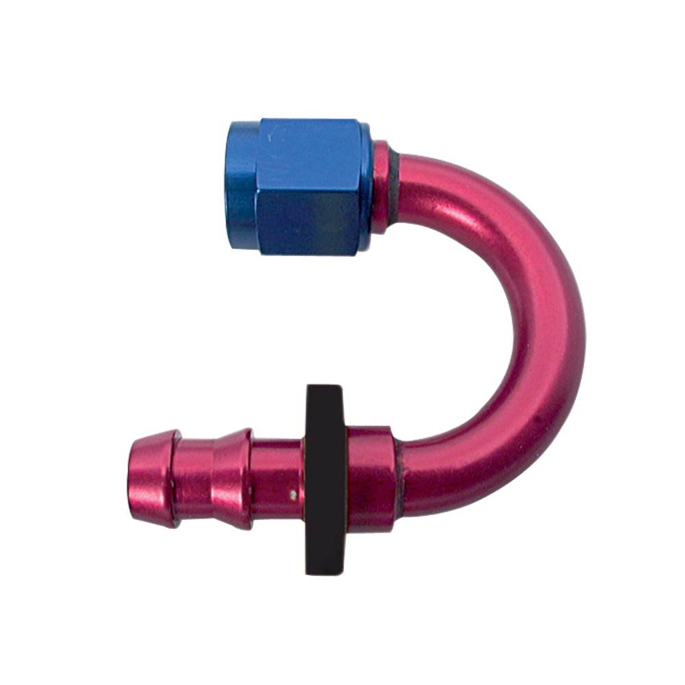 XRP 231806 Size 6 180 Degree Push-On Hose End - High Temperature Resistant Hydraulic Fitting for Industrial Equipment & Agricultural Machinery