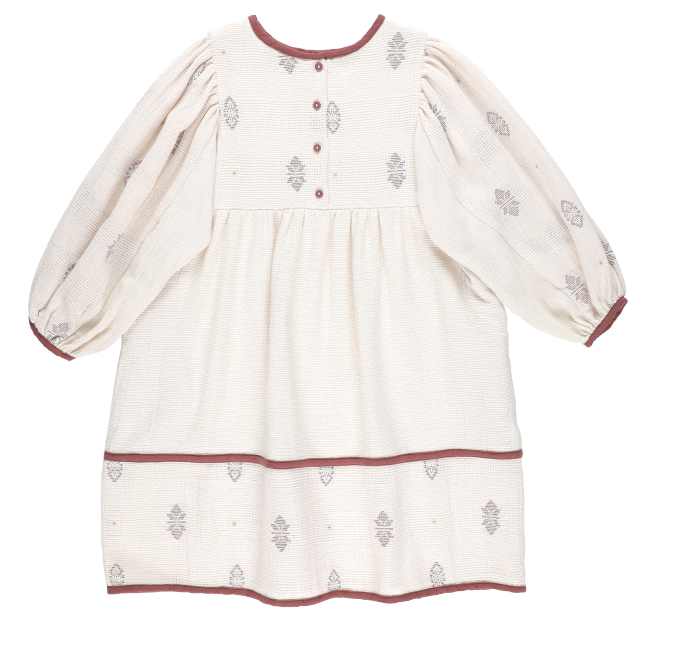 BELLE CHIARA Girls' Box Neck Dress for Kids Age 2-10 Years | Casual & Party Wear | Perfect for School, Birthday Parties & Special Occasions