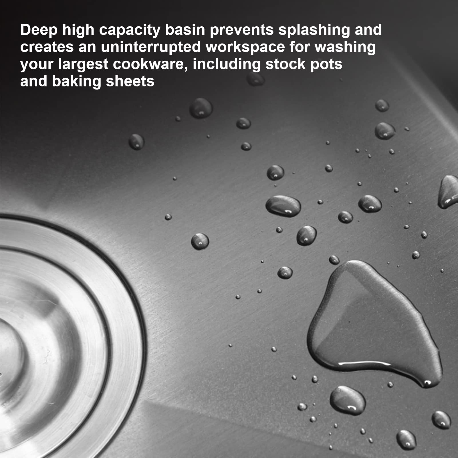 30cm Round Stainless Steel Undermount Kitchen Sink - Single Bowl Design - Perfect for Home Kitchens, Bars, Outdoor Spaces, and RV Camping