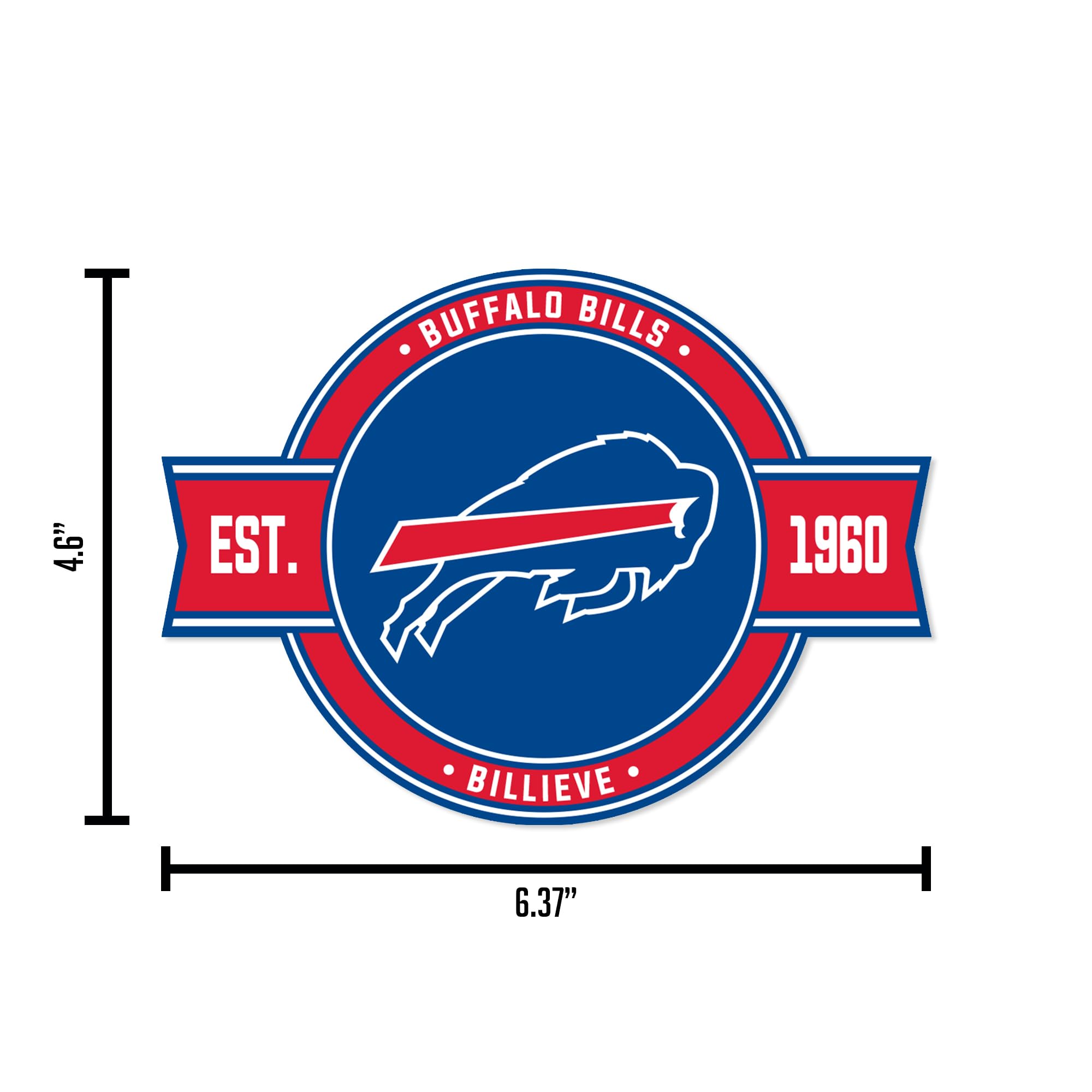 NFL Unisex Football Team Badge Magnet - Strong Car & Fridge Magnet for Fans, Tailgating & Home Decor | Officially Licensed NFL Merchandise