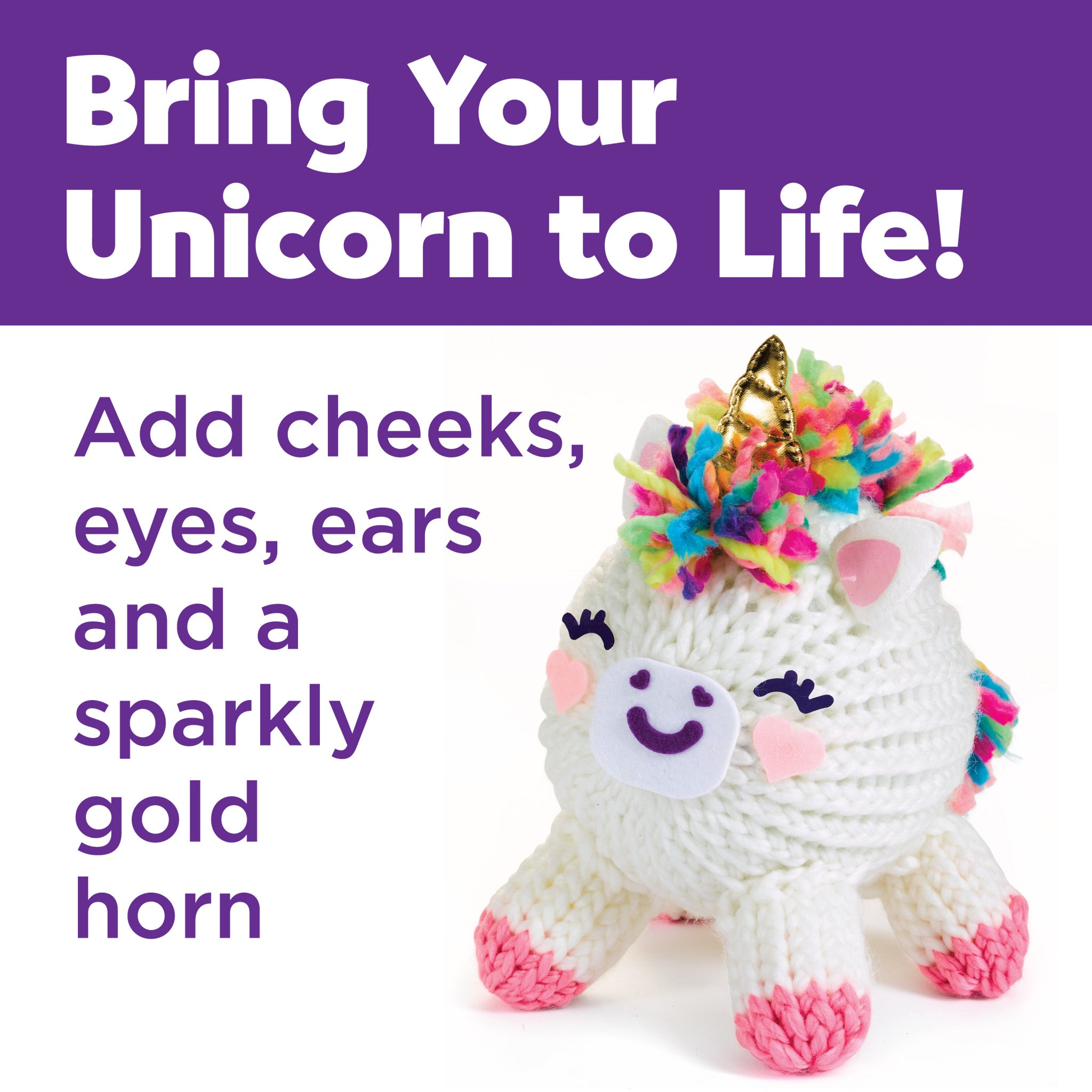 Quick Knit Loom Kit for Making Unicorn Plushies - DIY Craft Set for Beginners & Kids - Perfect for Birthday Gifts & Creative Home Decor Projects