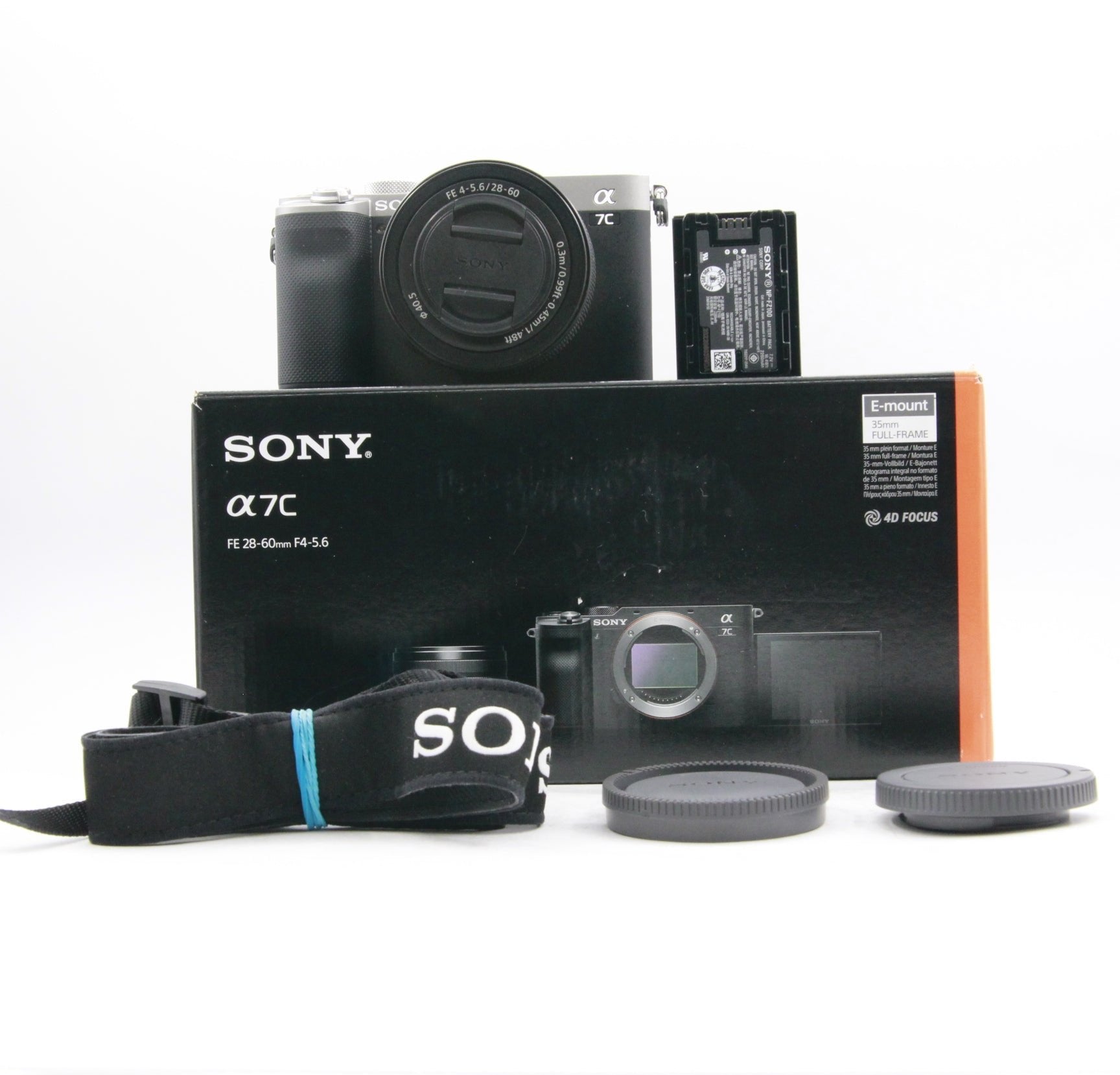 Open Box Sony Alpha a7C Mirrorless Digital Camera with FE 28-60mm f/4-5.6 Lens (Silver) - Compact Full-Frame Camera for Travel, Vlogging & Street Photography