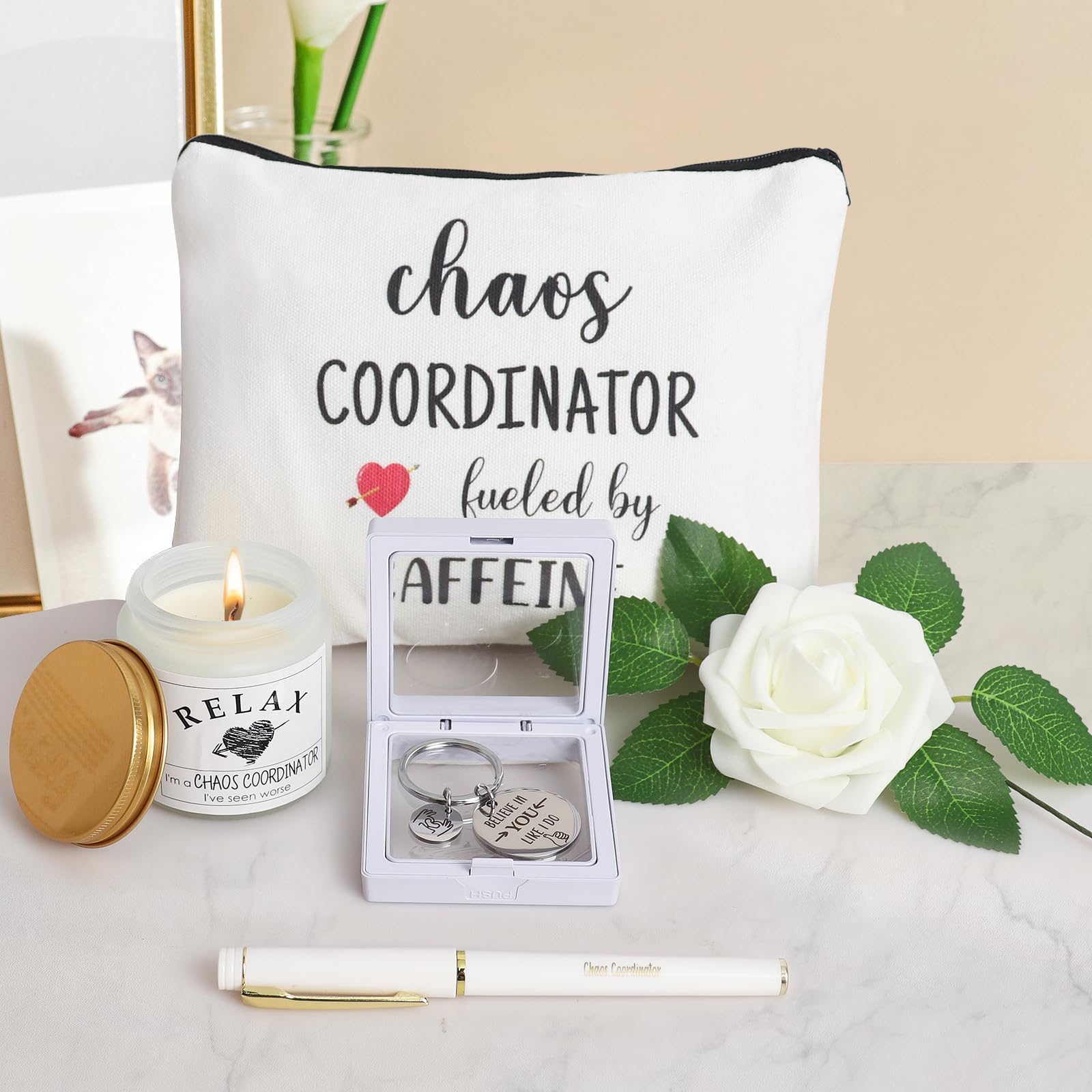 Chaos Coordinator Mug - Unique Funny Gifts for Women, Boss, Coworker, Manager, Teacher, Nurse & Mom - Office Birthday Present for Boss Lady - Perfect for Coffee Breaks & Stress Relief at Work