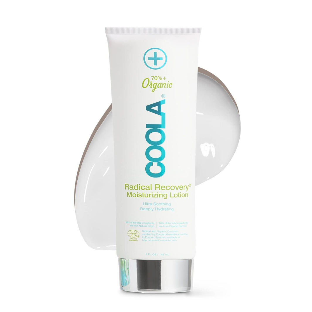 COOLA Radical Recovery Organic After Sun Lotion - Eco Certified, Soothing Aloe Vera & Antioxidants for Sunburn Relief - Perfect for Beach Days, Poolside, and Outdoor Activities