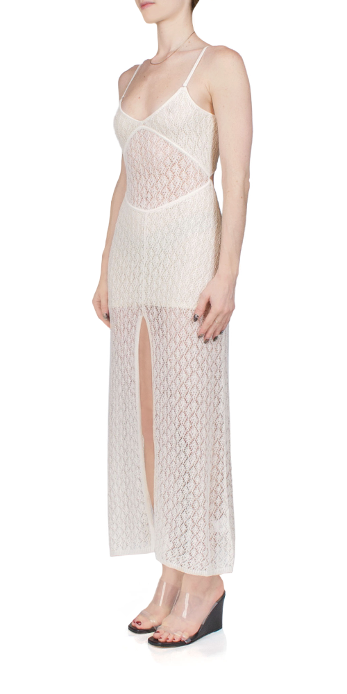 Breeze Backless Knit Maxi Dress - Flowy Summer Beach Dress for Women | Perfect for Vacations, Weddings & Date Nights