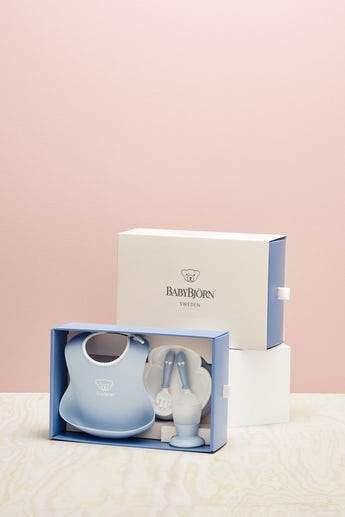 BabyBjorn Baby Dinner Set - BPA-Free Plastic Plates, Bowls & Utensils for Toddlers - Perfect for Home, Daycare & Travel Feeding