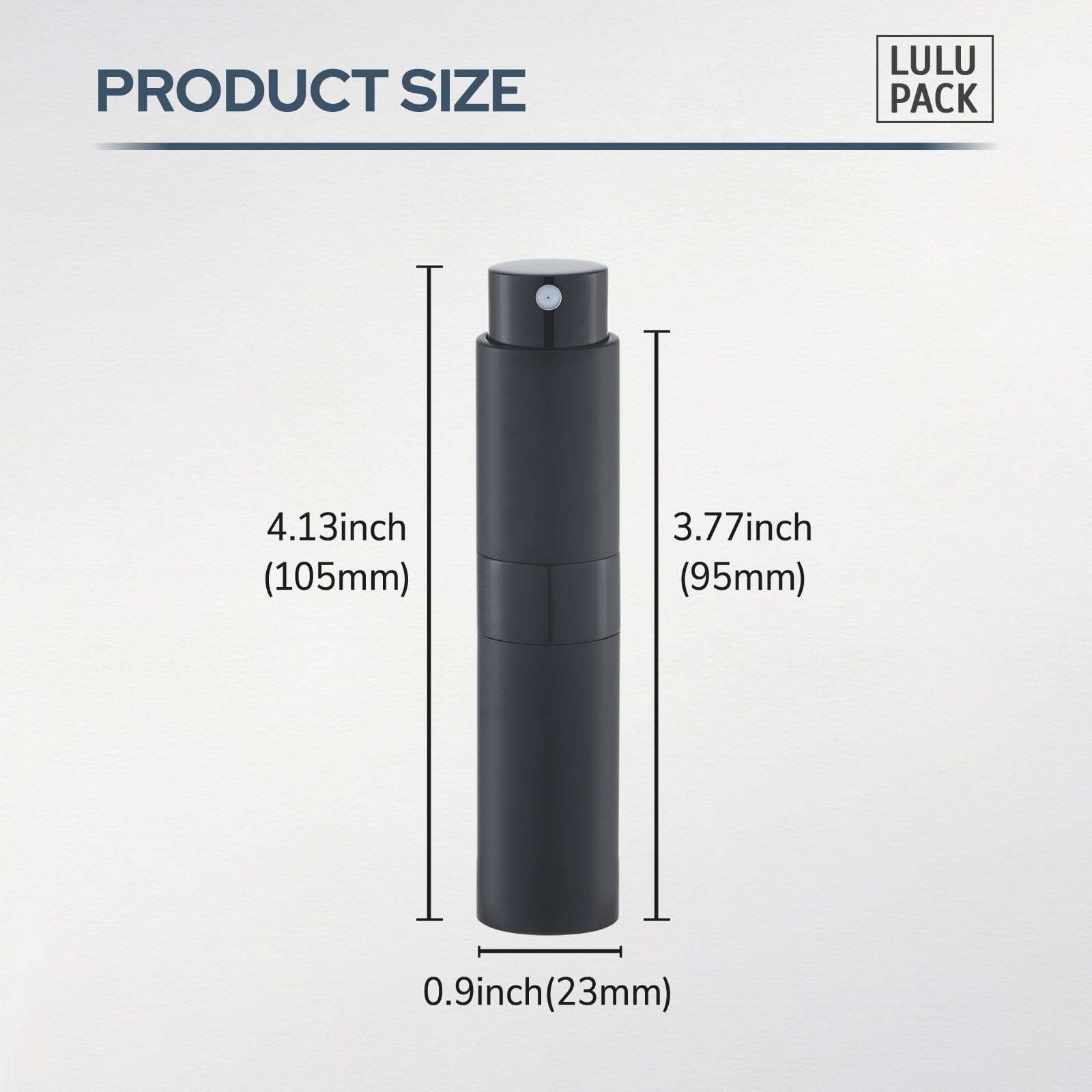 Refillable Travel Perfume Atomizer - Portable Cologne Spray Bottle for Men & Women, 8ml Mini Empty Sprayer (Black) - Perfect for Gym, Office, and On-the-Go Use