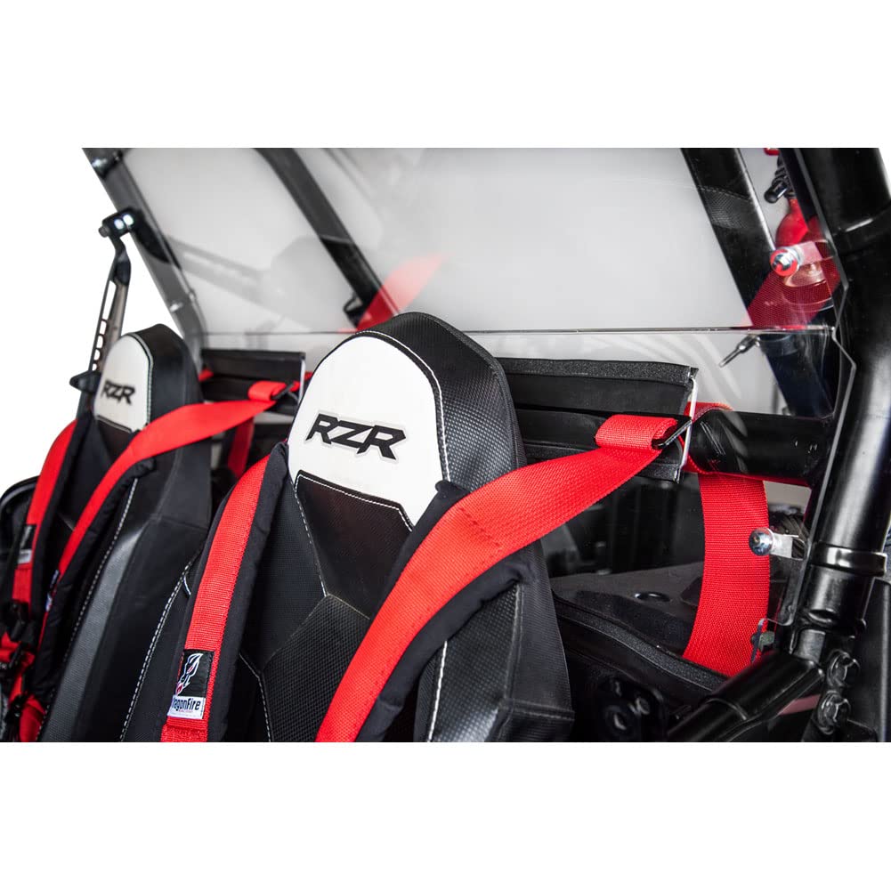Polaris RZR XP Turbo Dynamix Edition 2018-2019 Tusk UTV Polycarbonate Rear Window - Clear Durable Replacement for Off-Road & Trail Riding Adventures