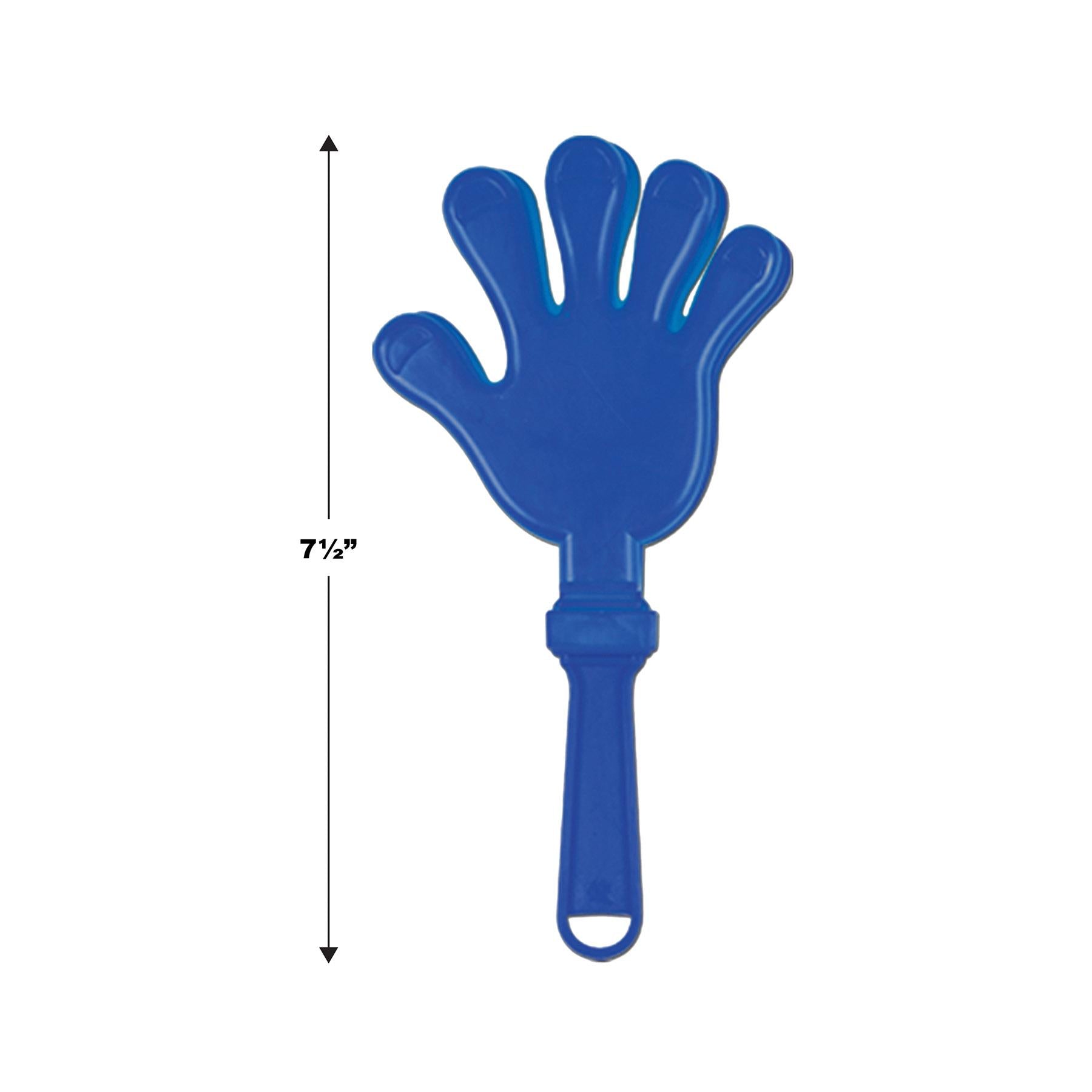 12 Pack Beistle Hand Party Clappers - Blue Noise Makers for Cheering, Sporting Events & Celebrations - Perfect for Football Games, Birthday Parties & Parades