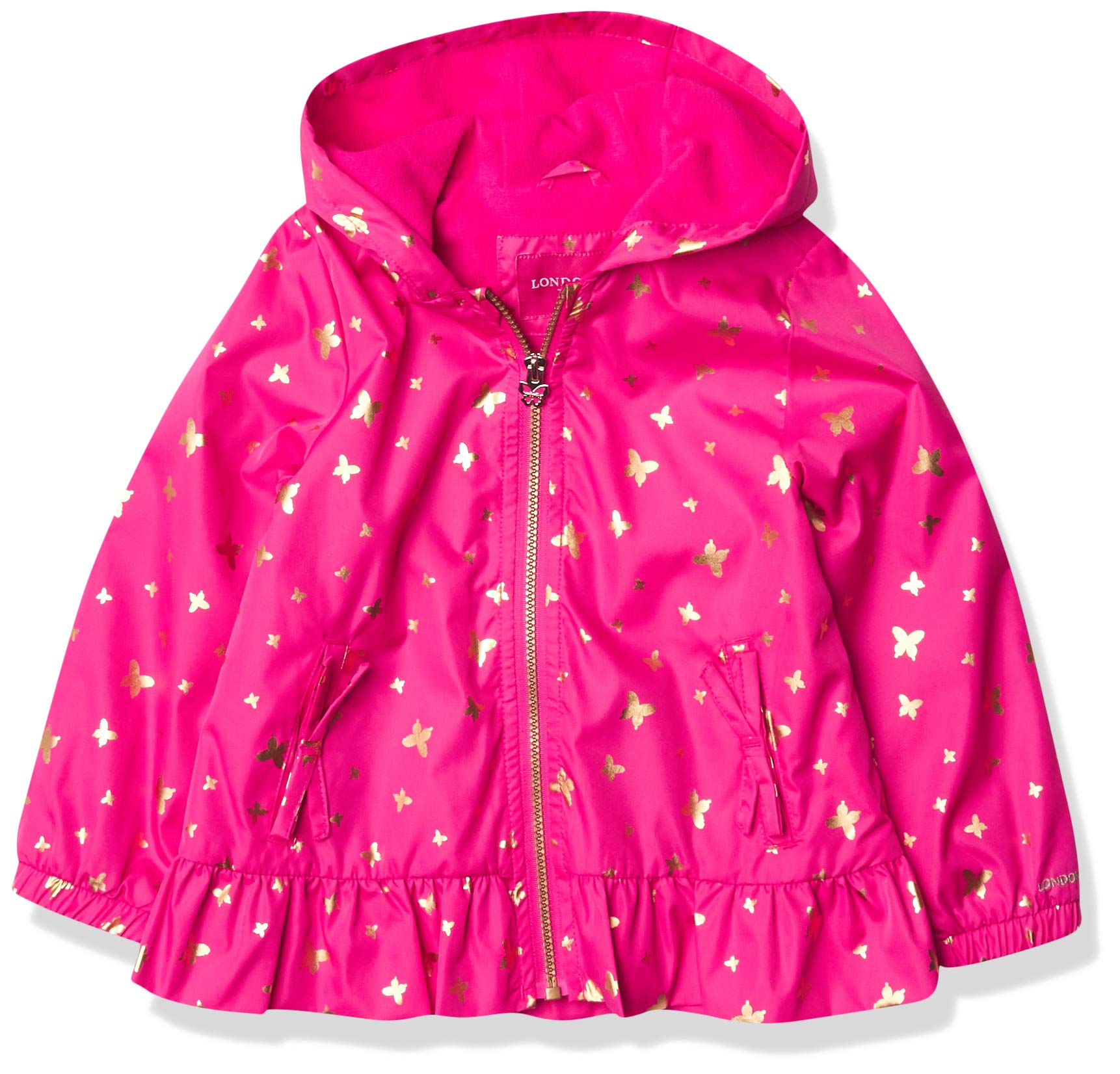 London Fog Girls' Midweight Fleece Lined Jacket - Warm Winter Coat for School, Outdoor Activities & Casual Wear | Water-Resistant & Cozy Outerwear for Teens