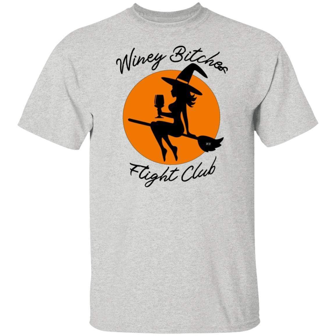 WineyBitches.Co Ultra Soft Cotton T-Shirt - Winey Bitches Flight Club Graphic Tee for Women | Perfect for Casual Wear, Girls Night Out & Wine Tasting Events