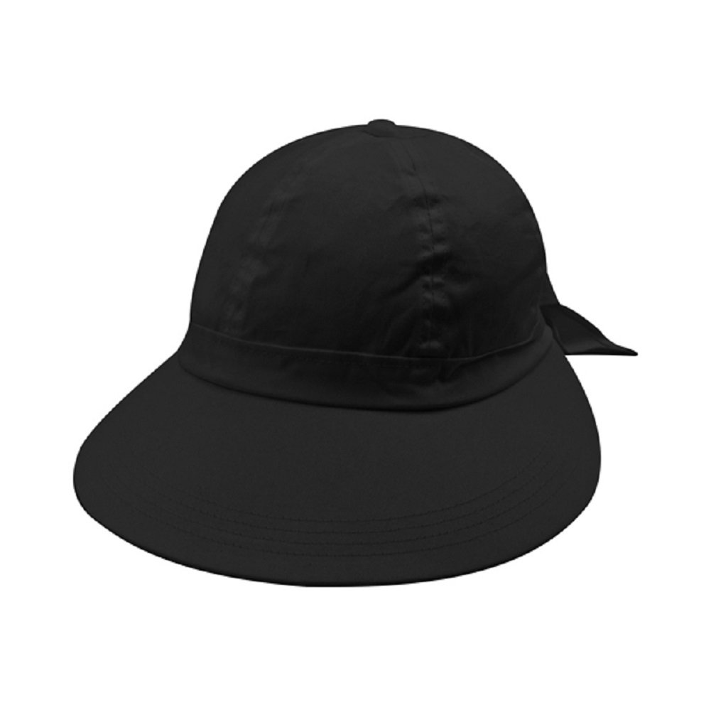 Stylish Black Wide Brim Sun Hat for Women - UPF 50+ UV Protection Gardening Hat, Outdoor Beach Hat for Summer, Hiking, Fishing & Travel