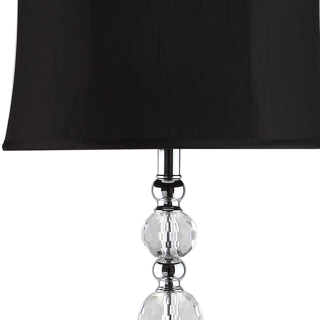 SAFAVIEH Venezia 61-inch Crystal & Black Floor Lamp with LED Bulb - Modern Standing Light for Living Room, Bedroom, Home Office - Elegant Lighting for Reading, Relaxation & Home Decor