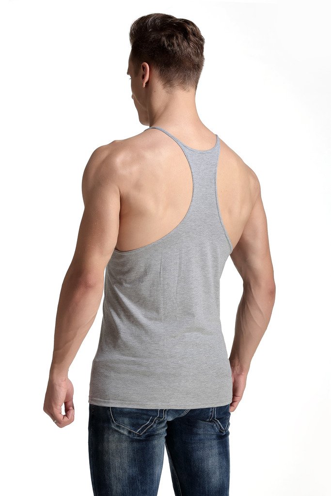 YAKER Men's Gym Tank Top - Breathable Workout Shirt for Bodybuilding & Fitness - Sleeveless Muscle Shirt for Weightlifting, Running & Cross Training