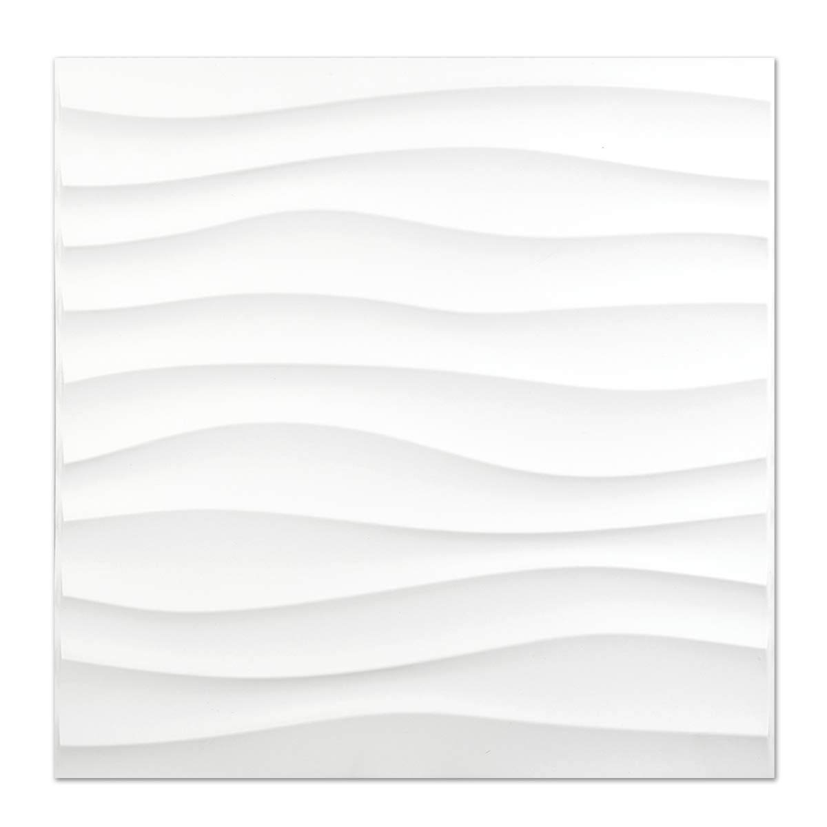 3D Peel & Stick Wall Panels - Wave Design, 32sqft/Box for Home & Office Decor