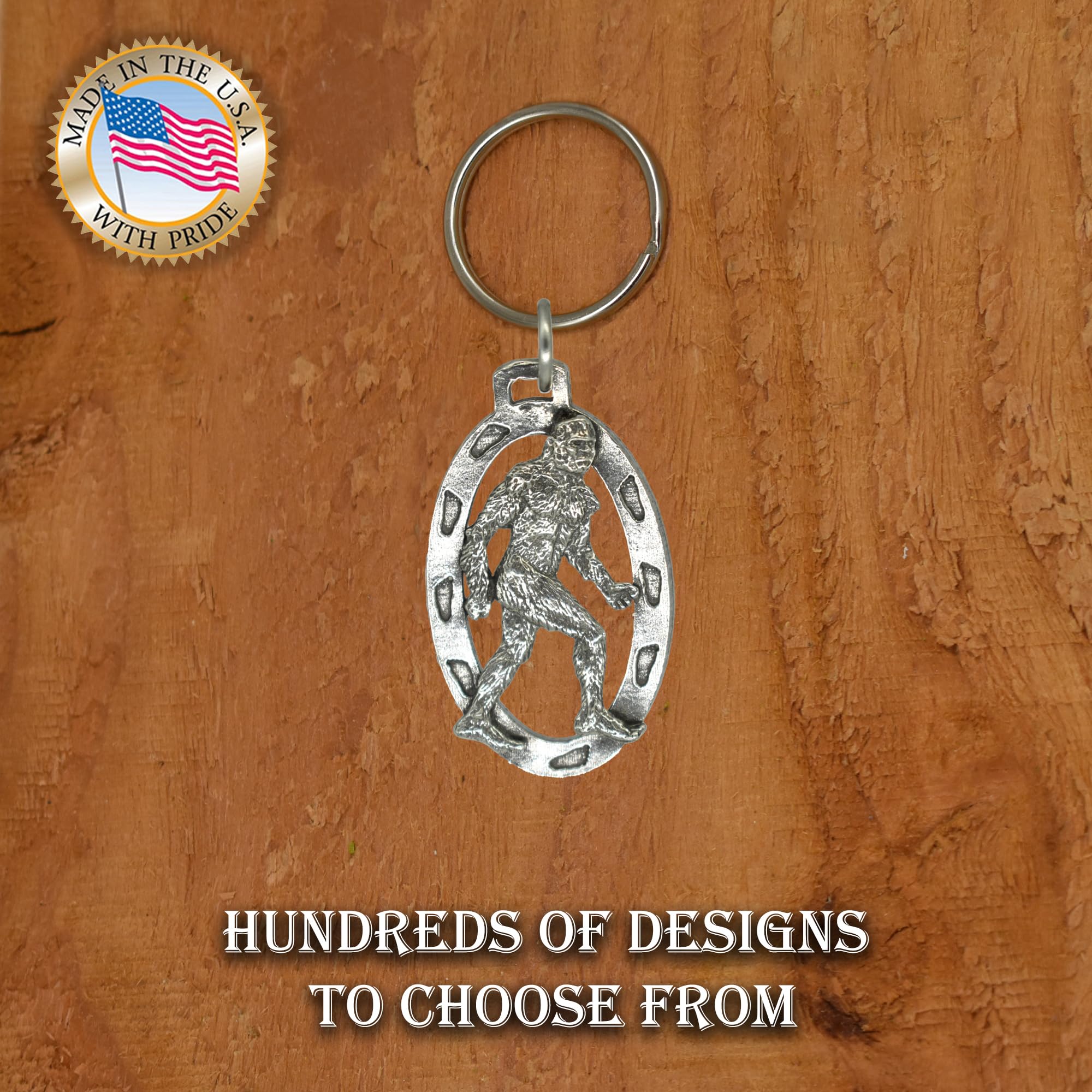 Handmade Sasquatch Bigfoot Walking Keychain - 2