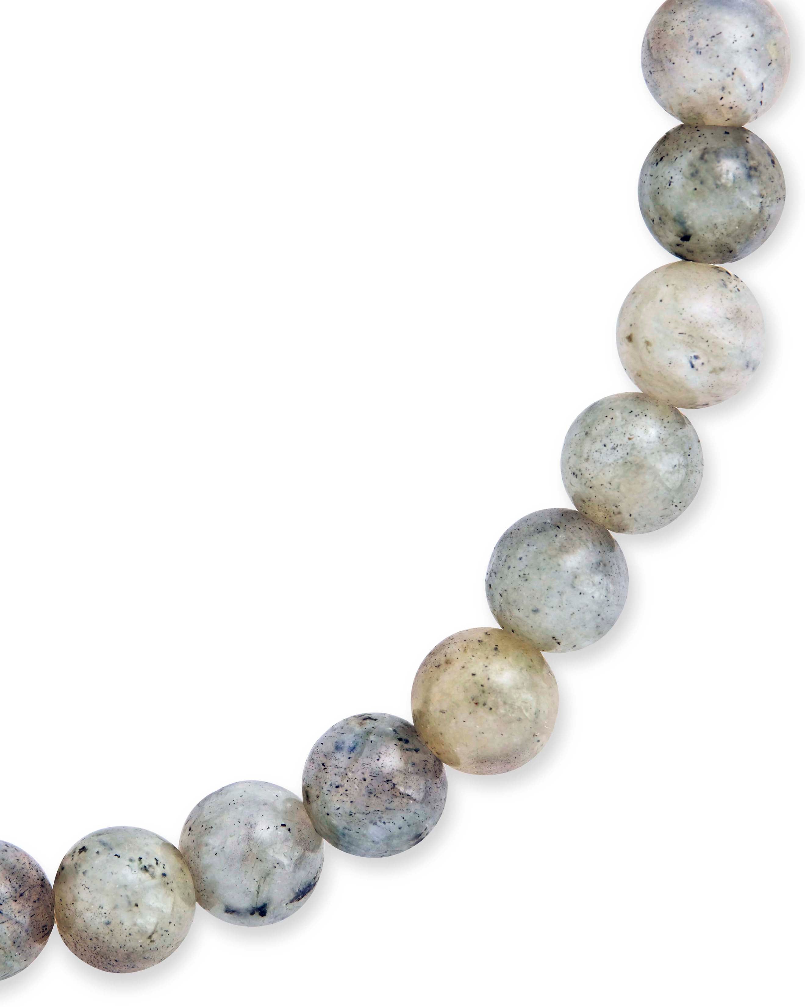 Natural Labradorite Beaded Stretch Bracelet for Women - Healing Crystal Jewelry for Energy Protection & Chakra Balancing | Perfect for Meditation, Yoga & Spiritual Gifts