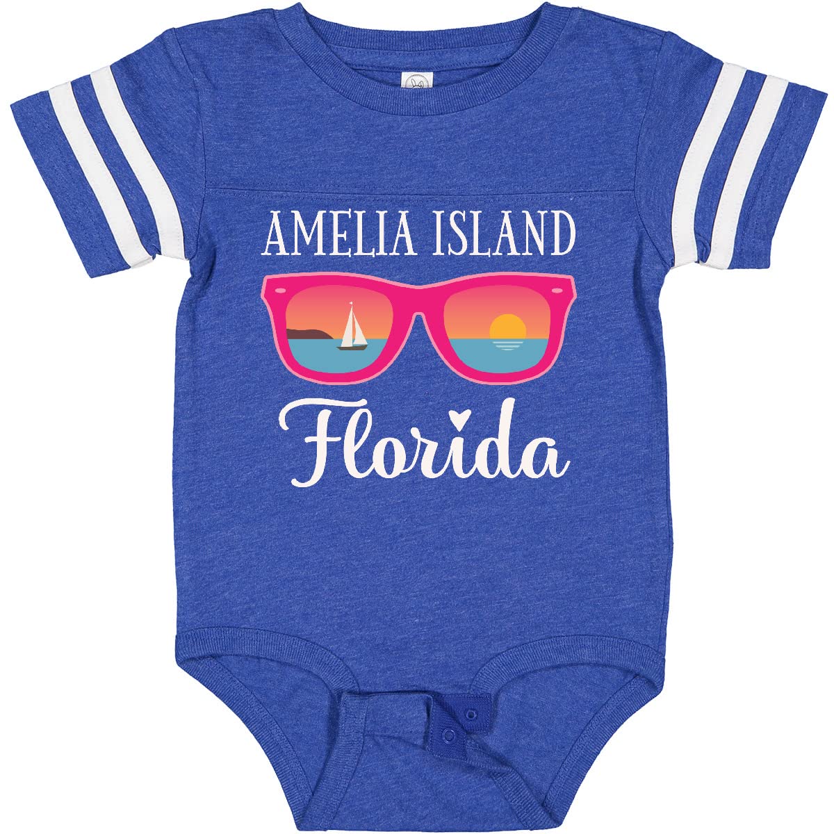 Inktastic Amelia Island Florida Vacation Baby Bodysuit - Cute Infant Onesie for Beach Trips & Family Getaways