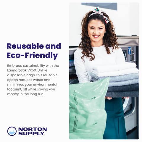 LaundroSak VR50 Coin-Operated Reusable Laundry Bag - Durable & Secure Transport Storage for Clothes - Ideal for Laundromats, Dorms, Travel & Everyday Use