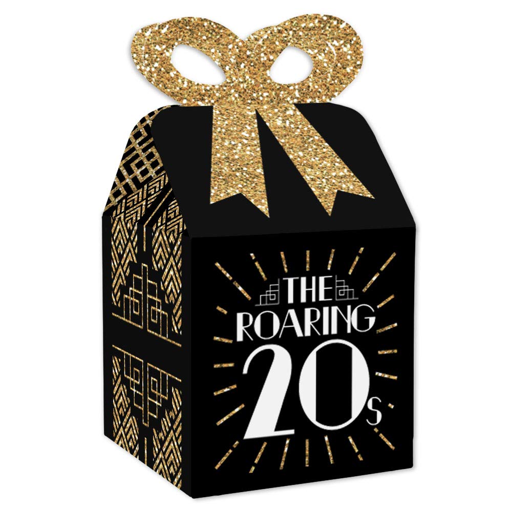Roaring 20s Art Deco Gift Boxes - Set of 12 for Jazz Party Favors