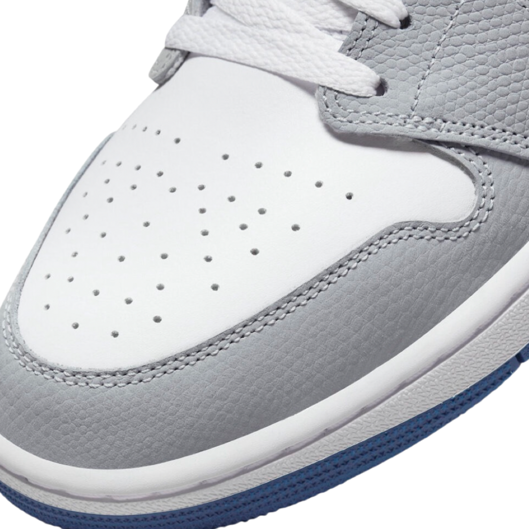 Air Jordan 1 Low Sneakers - Dark Marina Blue, Black & White Colorway - Men's Basketball Shoes for Casual Wear & Street Style