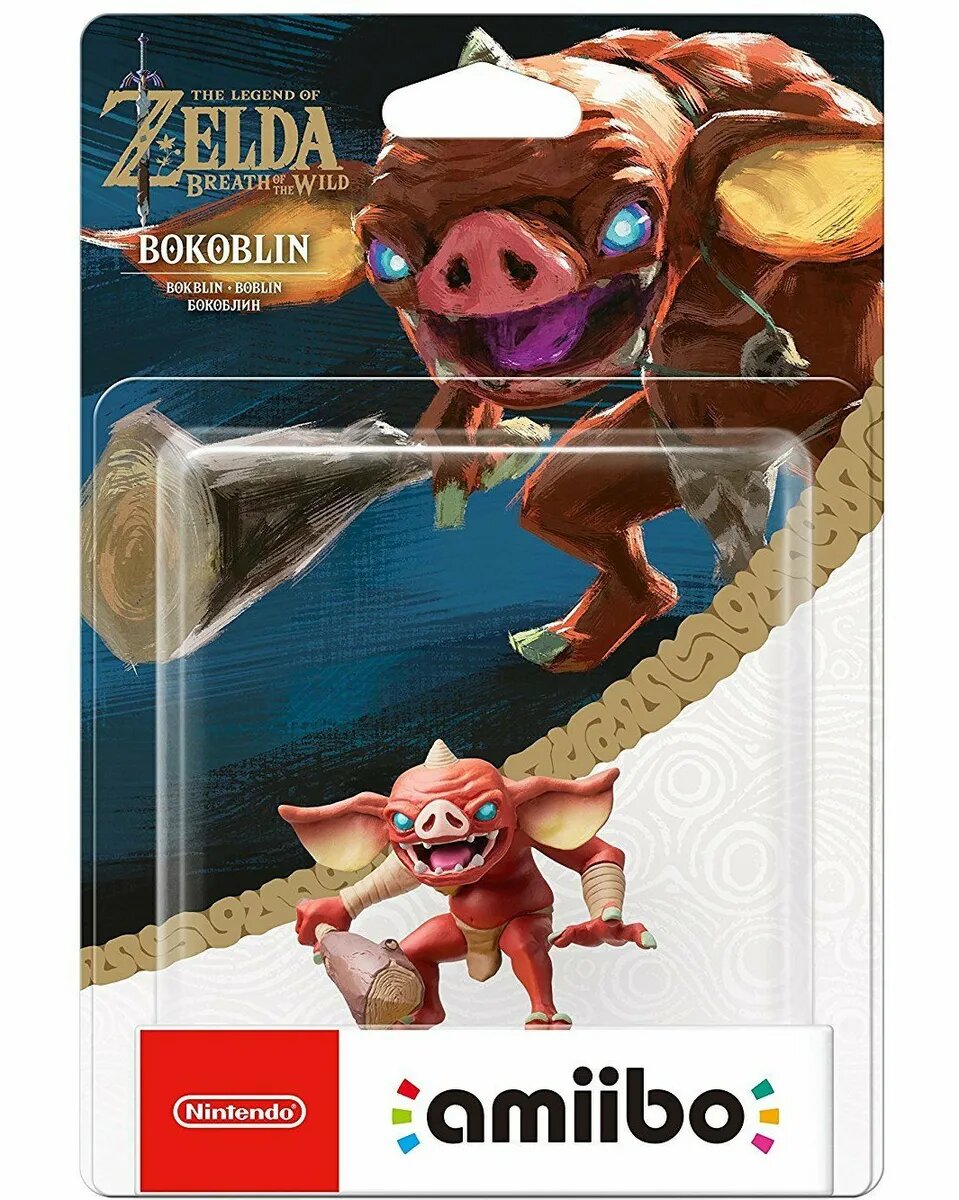 Legend of Zelda Breath of the Wild Bokoblin amiibo Figure - Nintendo Switch Collectible for Gaming Fans - Perfect for Display, Gaming Rewards & Zelda Merchandise Collection