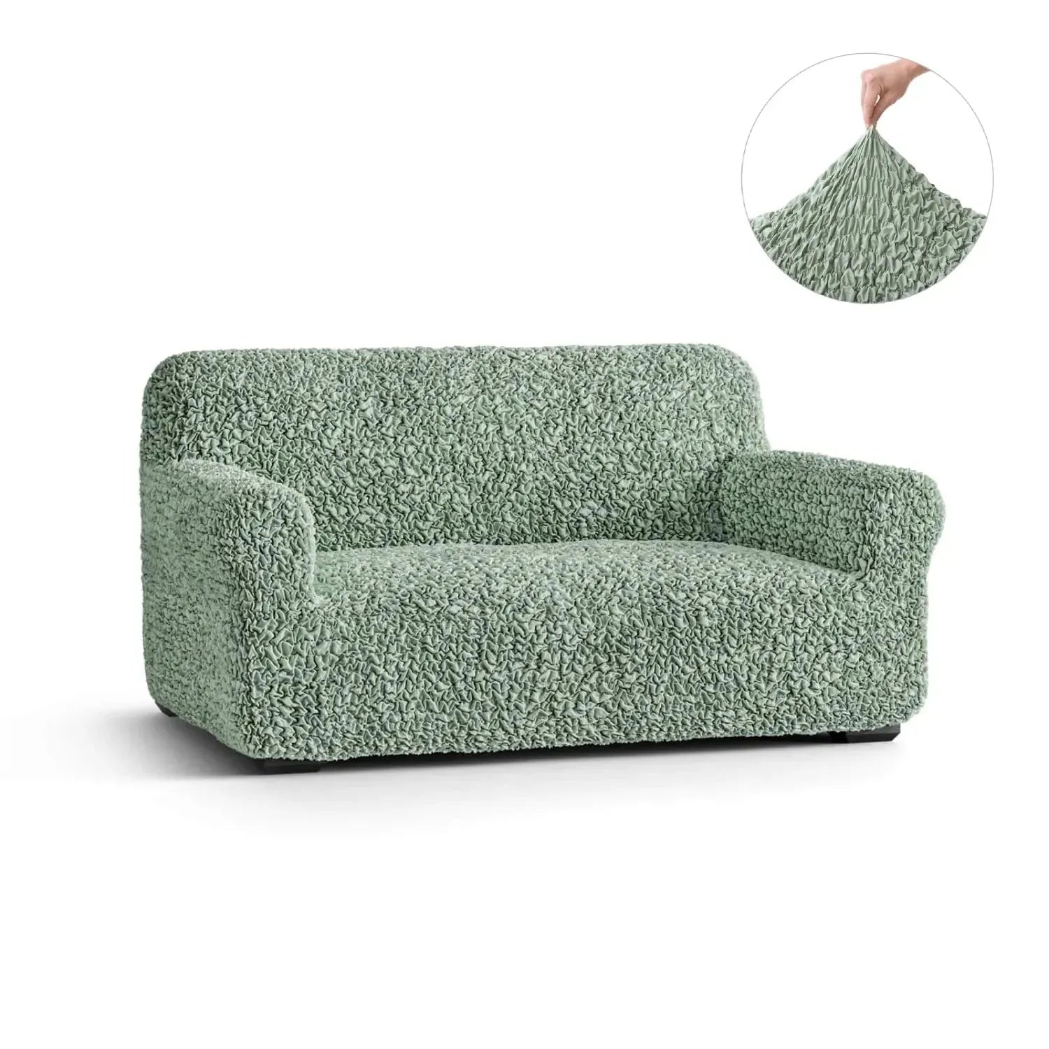 2 Seater Loveseat Slipcover - Fuco Premium Cotton Collection | Perfect for Living Room, Bedroom & Home Decor